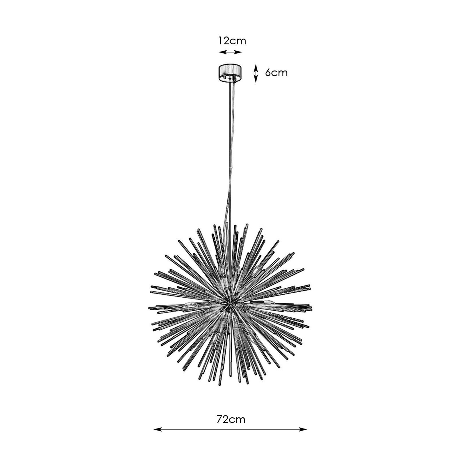 Markslojd Soleil Pendant 太陽系列 金屬吊燈 72 cm