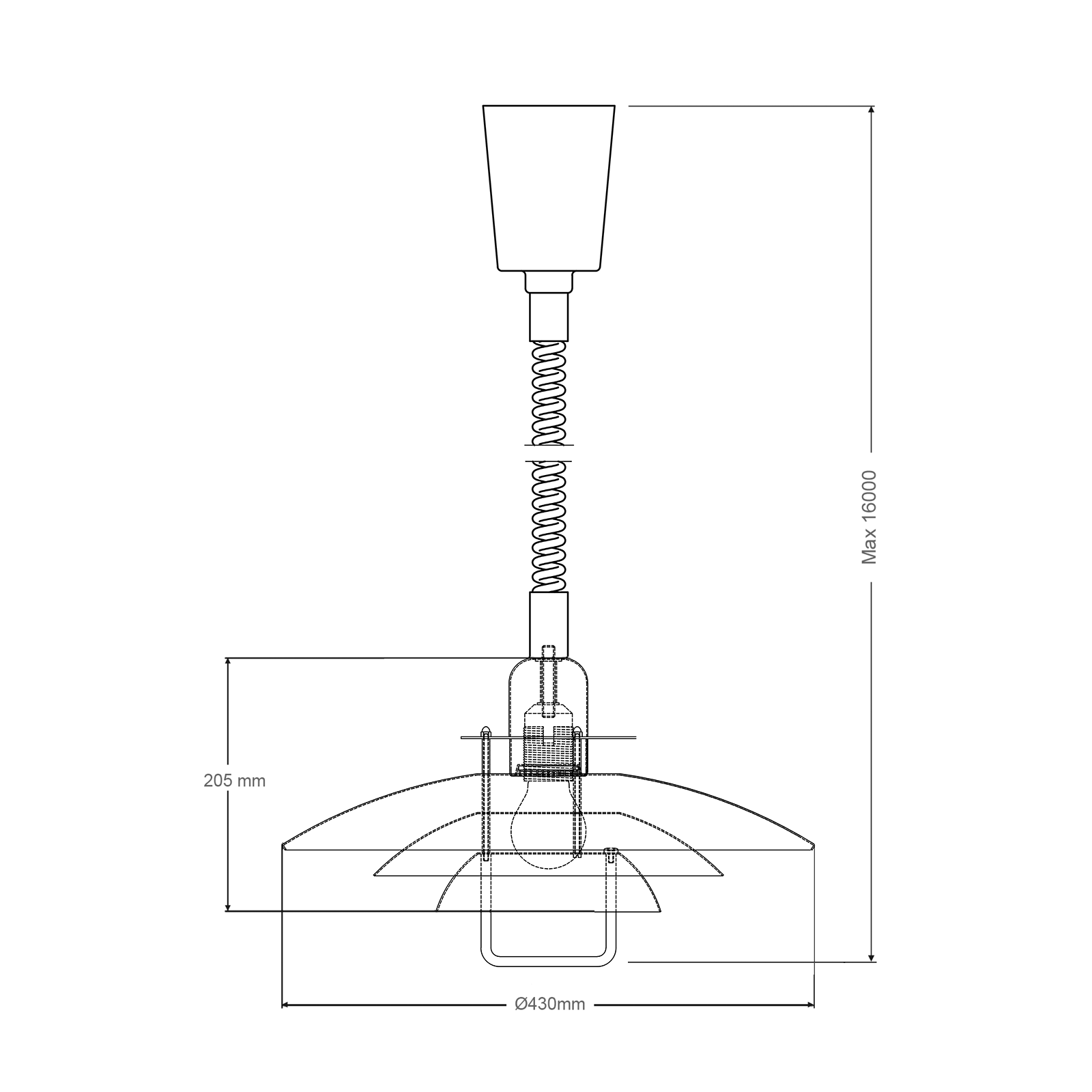 Belid Primus II Pendant 首席系列 多層次 金屬吊燈 - 可升降款 43 cm
