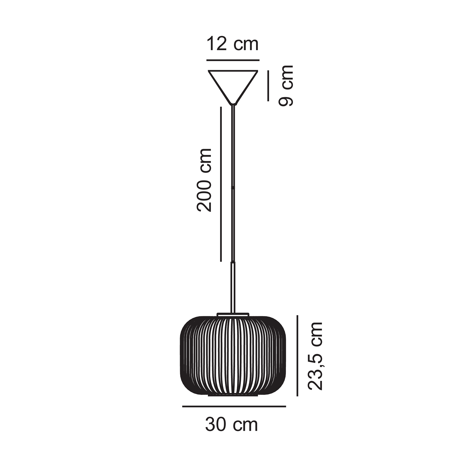 Nordlux Milford 30 Pendant 柔褶系列 玻璃吊燈 30 cm