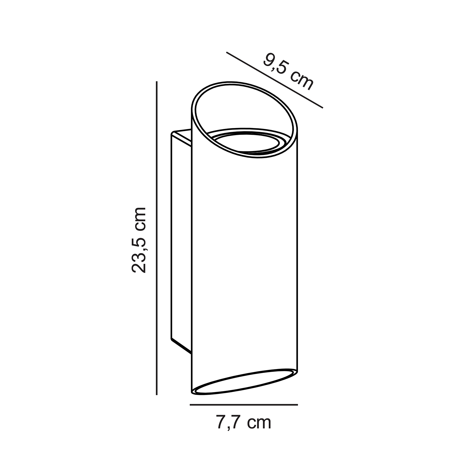 Nordlux Nico Round 22 Outdoor Wall Lamp IP54 尼克系列 戶外雙向光束壁燈 - 圓柱款