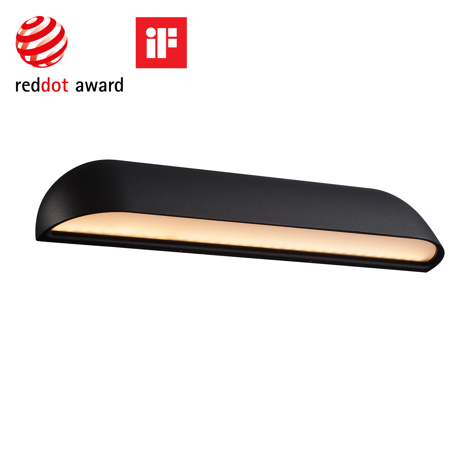 Nordlux Front 36 Wall Lamp IP44 弗朗特系列 弧形金屬壁燈 36 cm