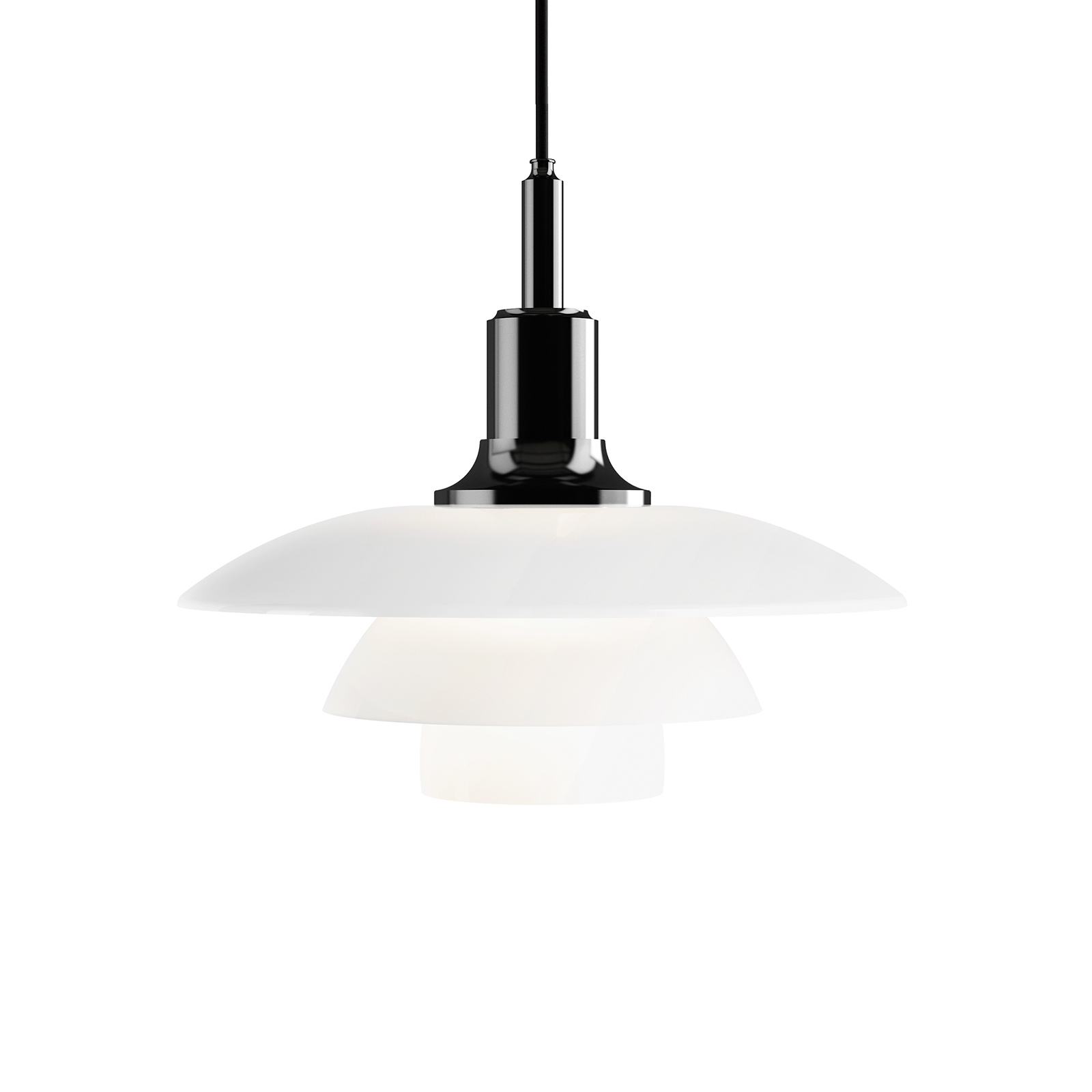 Louis Poulsen PH 3½-3 Glass Pendant Lamp 保羅漢寧森系列 玻璃貝殼 三層次吊燈 33 cm