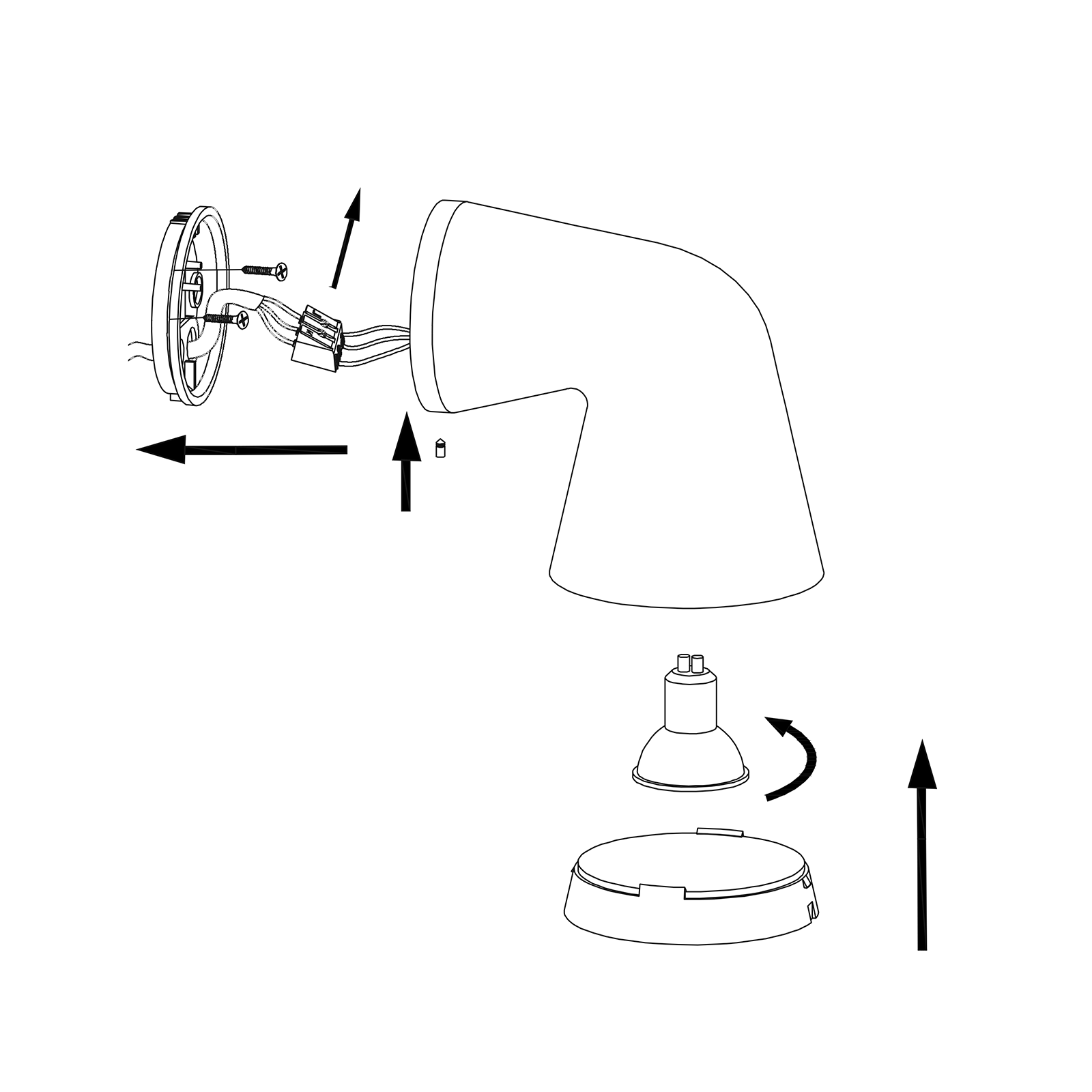 Nordlux Front Single Wall Lamp IP44 弗朗特系列 金屬錐管壁燈