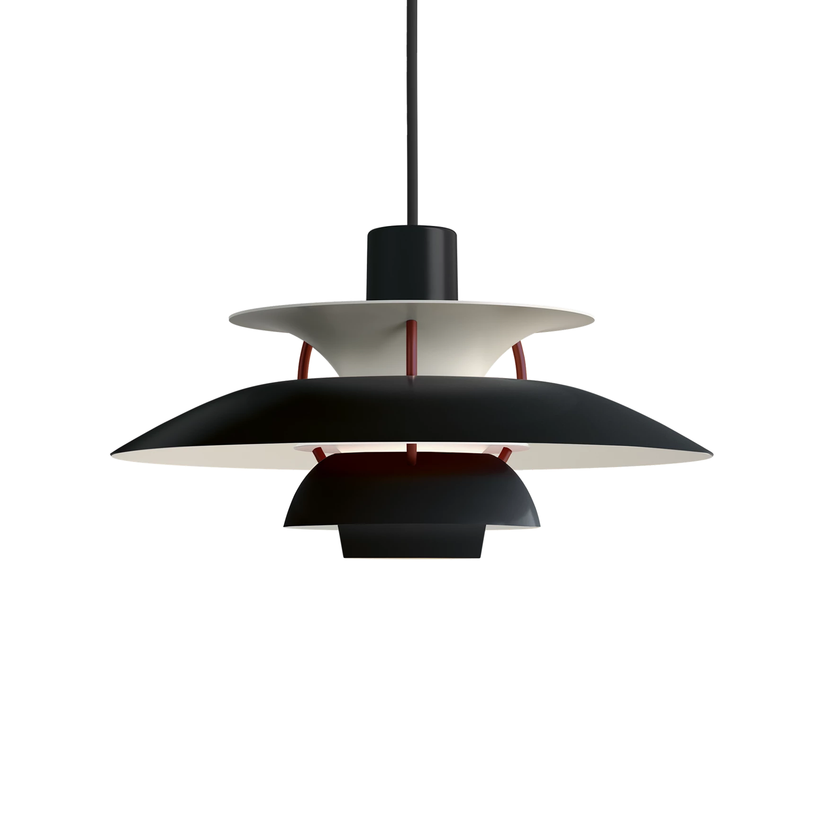 Louis Poulsen PH 5 Mini Black Edition Suspension Lamp 保羅漢寧森系列 PH5 Mini 四層次吊燈 - 2025 黑色限定版 - 小尺寸款 30 cm