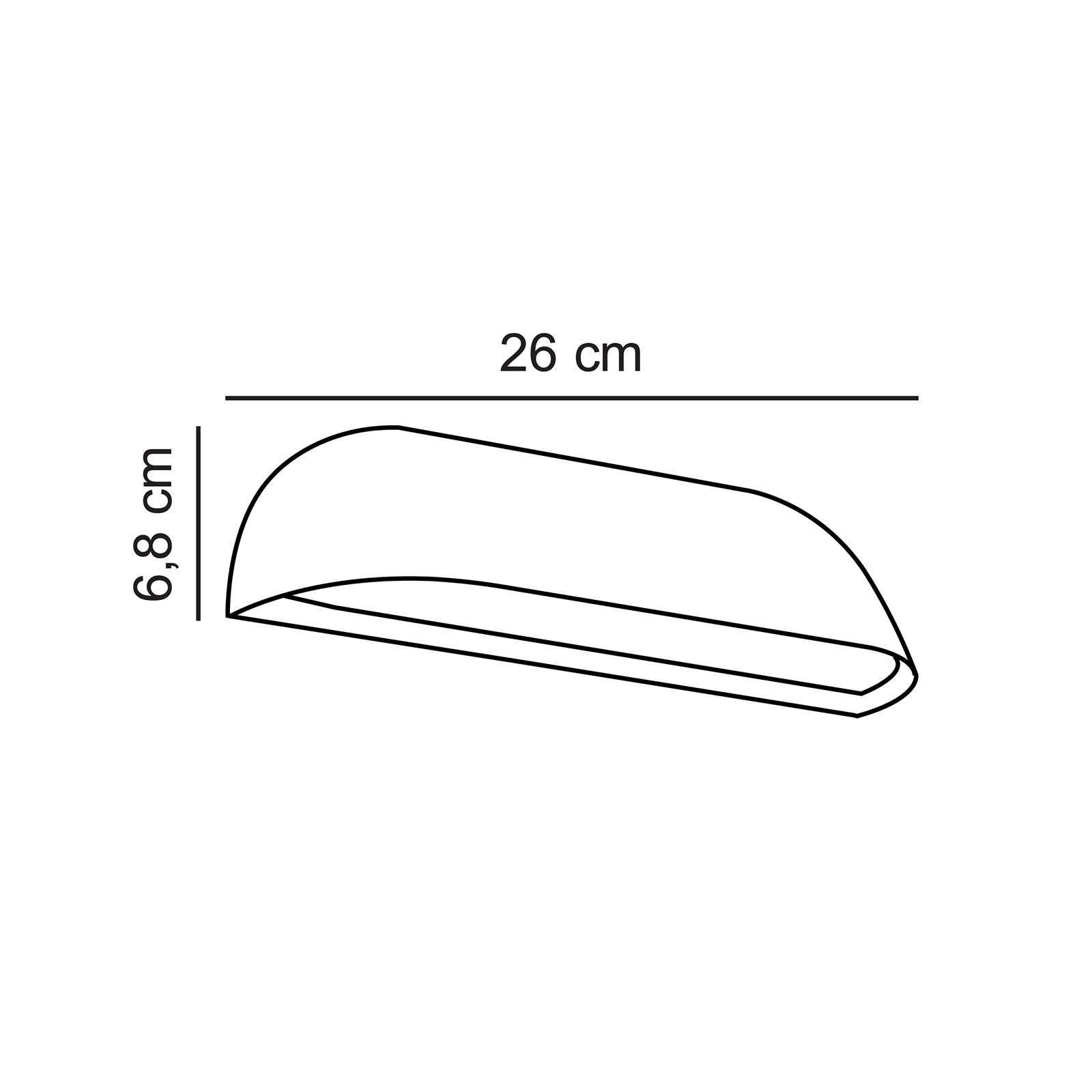 Nordlux Front 26 Wall Lamp IP44 弗朗特系列 弧形金屬壁燈 26 cm