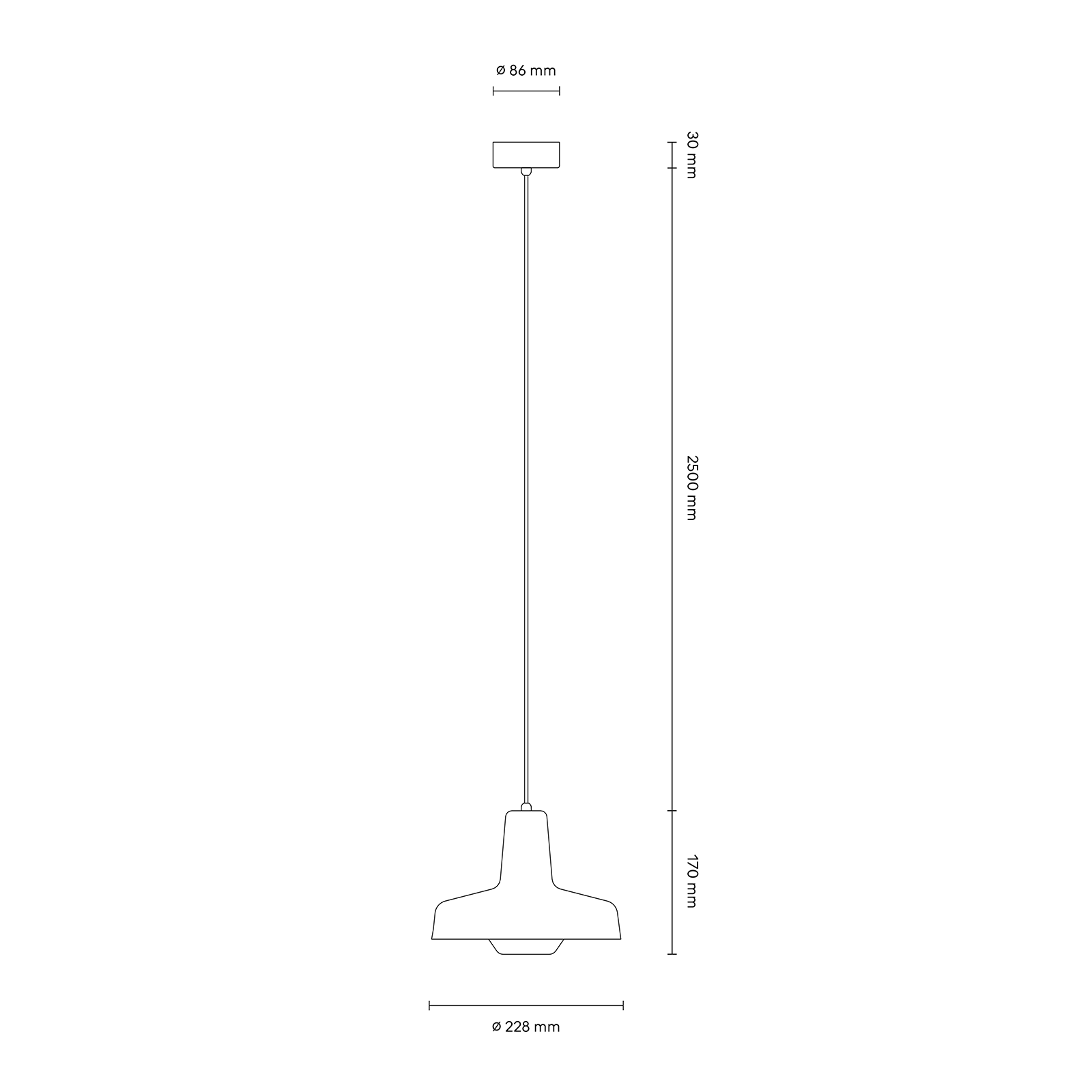 Grupa Arigato Pendant Lamp 致禮系列 金屬吊燈 - 標準版 22.8 cm