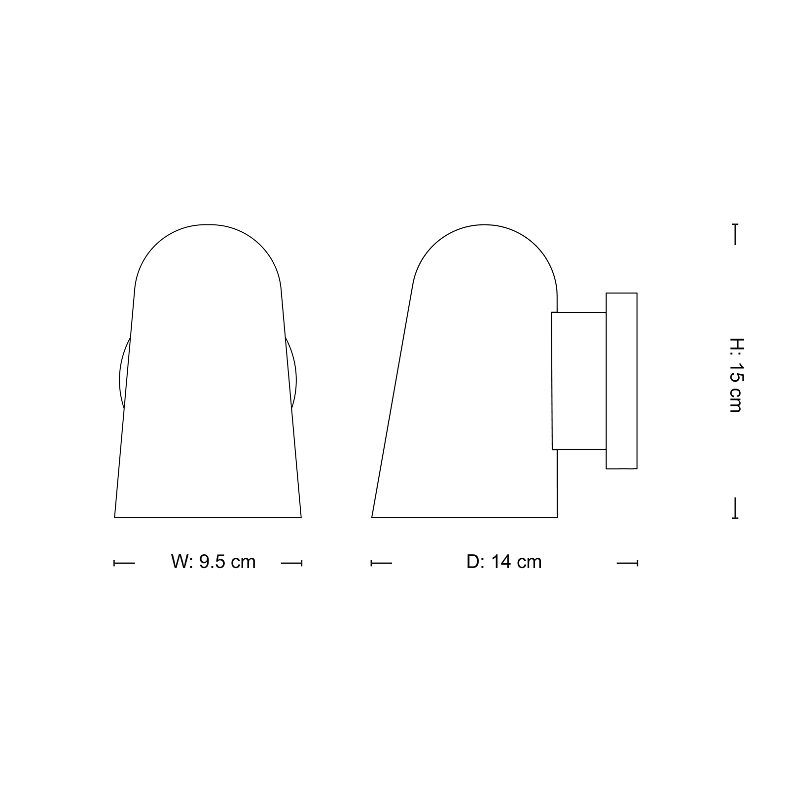 &Tradition Solid Wall Lamp IP44 梭意系列 金屬壁燈