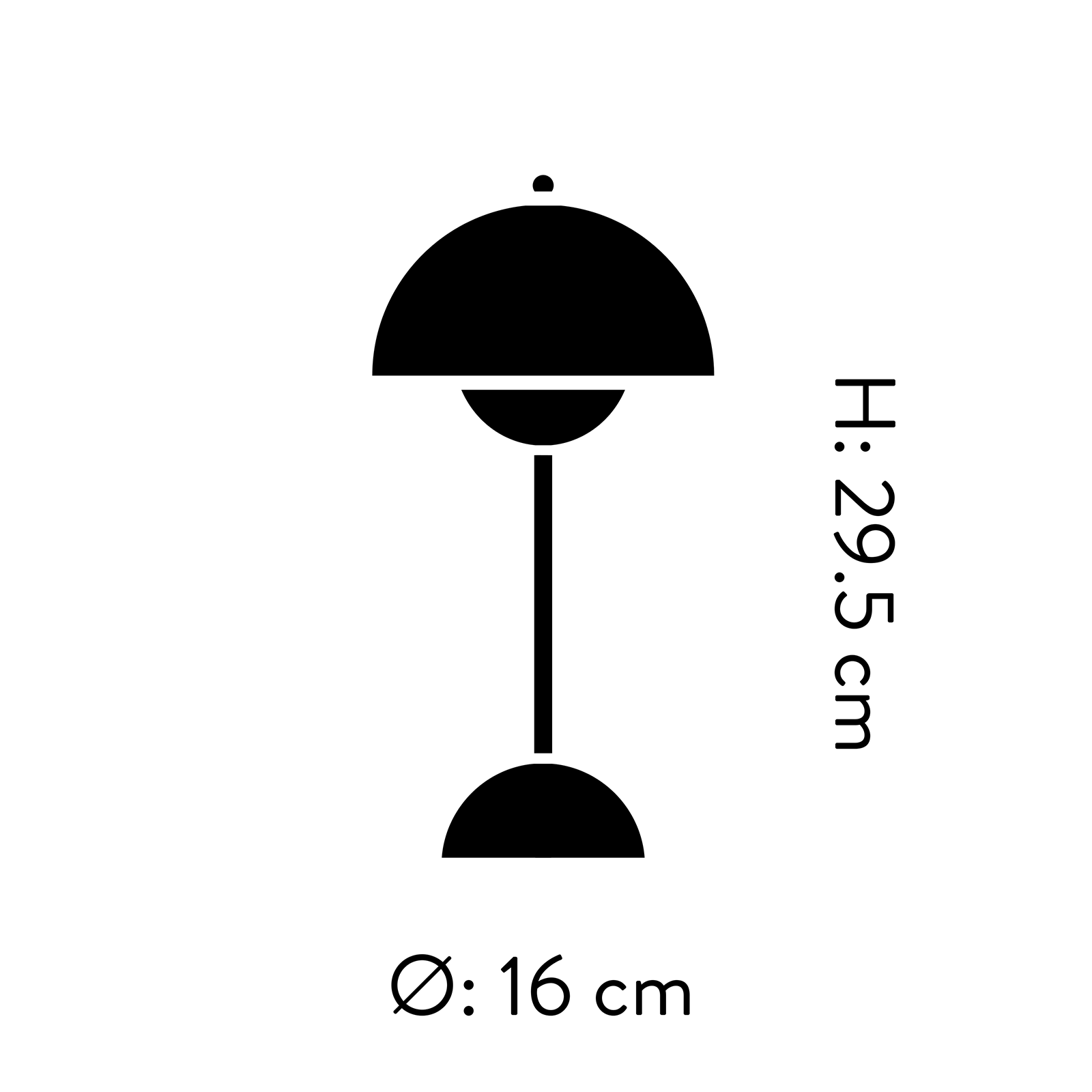 &Tradition Flowerpot VP9 Portable Lamp IP44 圓頂系列 無線可攜式 充電桌燈