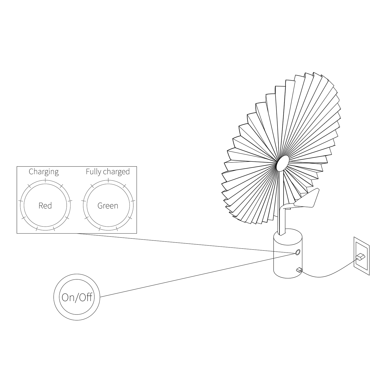 Gejst Liris Portable Table Lamp 光扇系列 無線充電桌燈