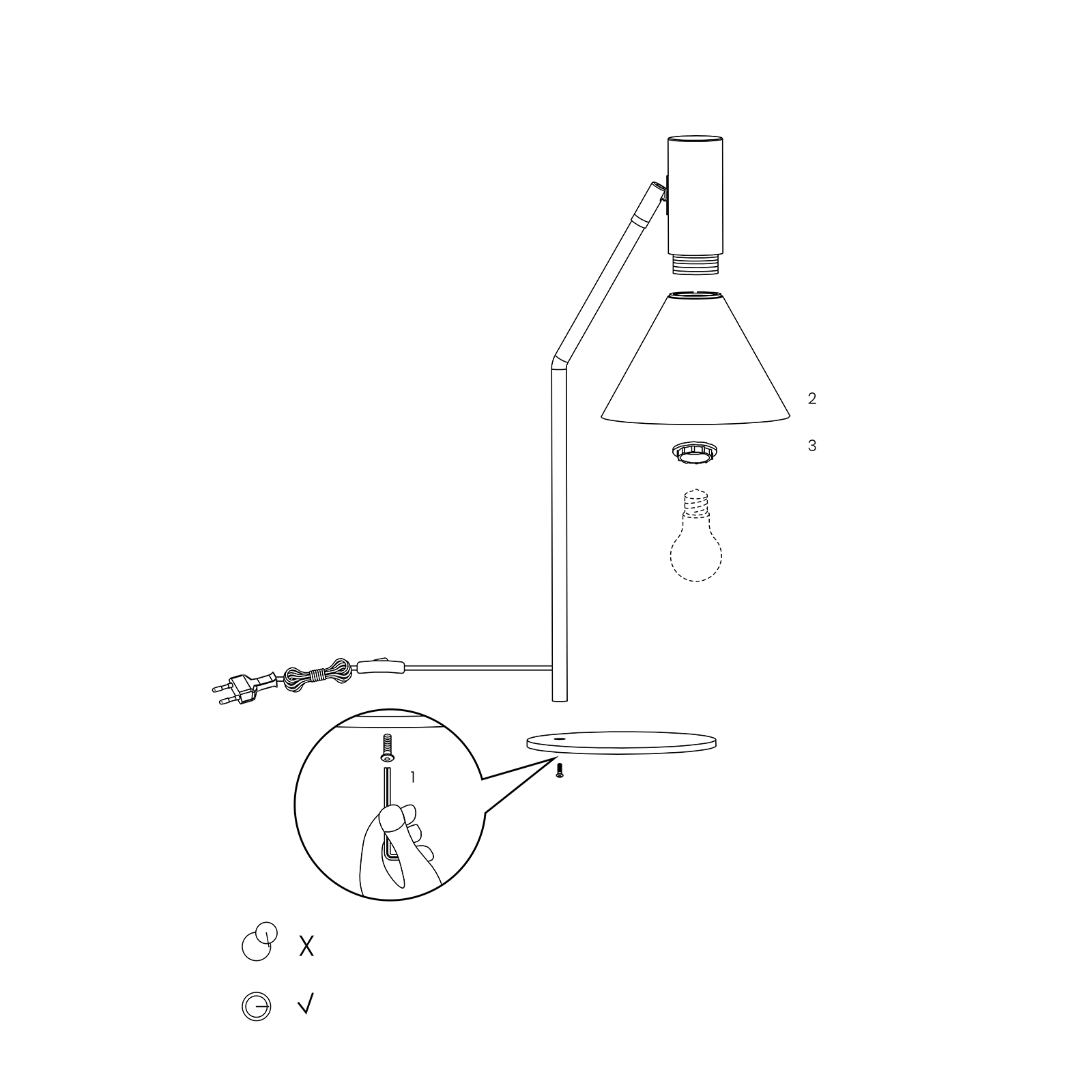 Frandsen Lyss Table Lamp 利斯系列 錐形桌燈