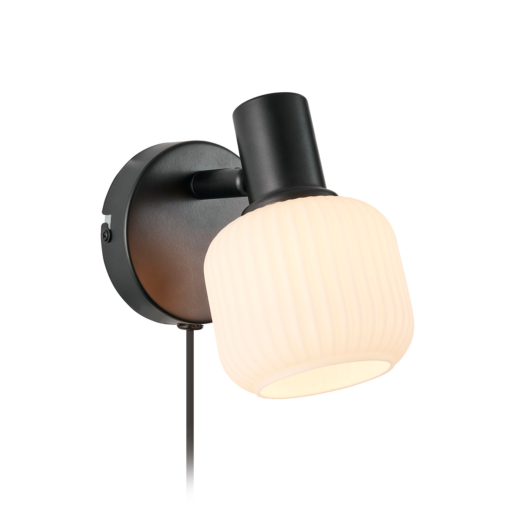 Nordlux Milford Mini Wall Lamp 柔褶系列 玻璃壁燈 - 小尺寸