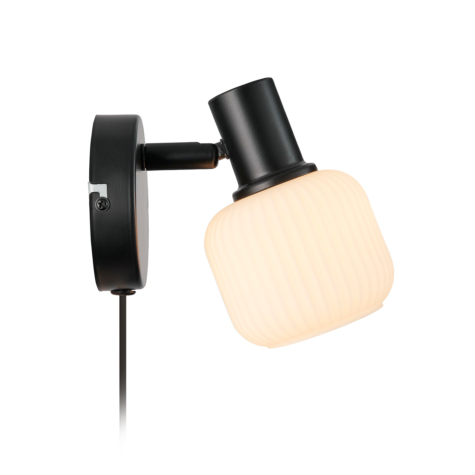 Nordlux Milford Mini Wall Lamp 柔褶系列 玻璃壁燈 - 小尺寸