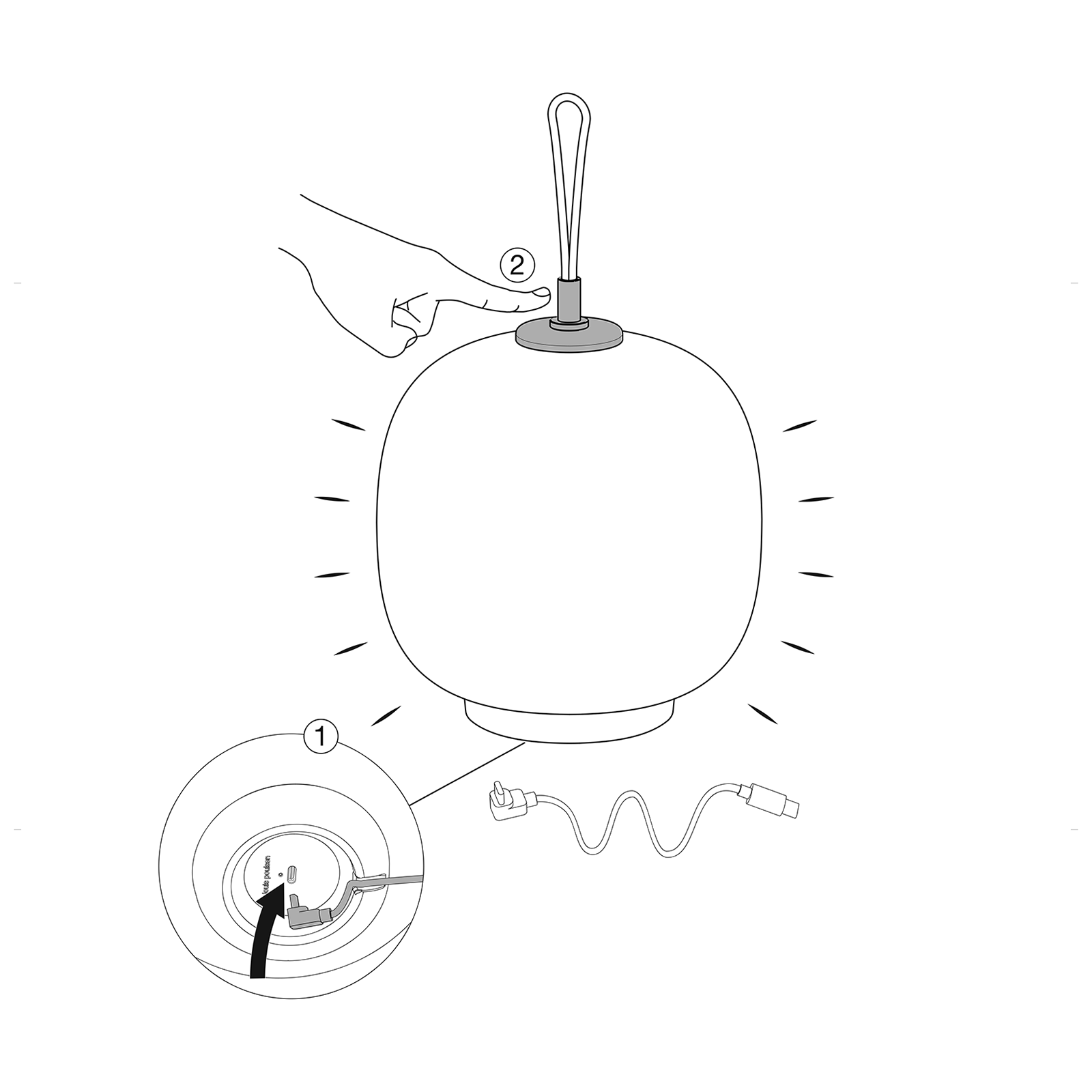 Louis Poulsen VL45 Radiohus Portable Lamp IP44 維爾勒經典系列 無線充電桌燈