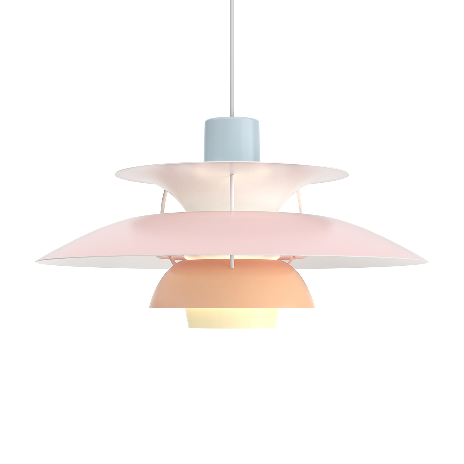 Louis Poulsen PH 5 Suspension Lamp 保羅漢寧森系列 Ph5 四層次吊燈 - 粉彩款 50 cm