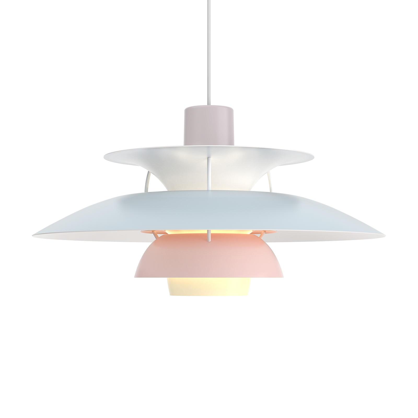 Louis Poulsen PH 5 Suspension Lamp 保羅漢寧森系列 Ph5 四層次吊燈 - 粉彩款 50 cm