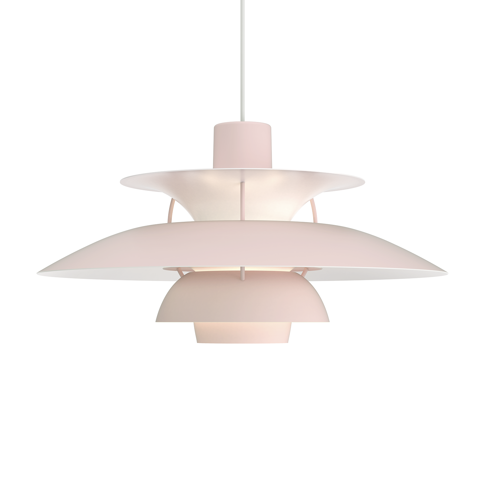 Louis Poulsen PH 5 Suspension Lamp in Monochrome Colour 保羅漢寧森系列 四層次吊燈 - 純色系列 50 cm