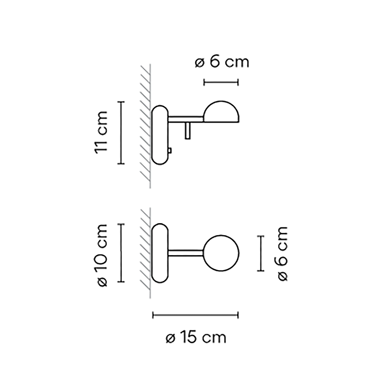 Vibia Pin 1675 LED Wall Lamp 別針系列 金屬壁燈