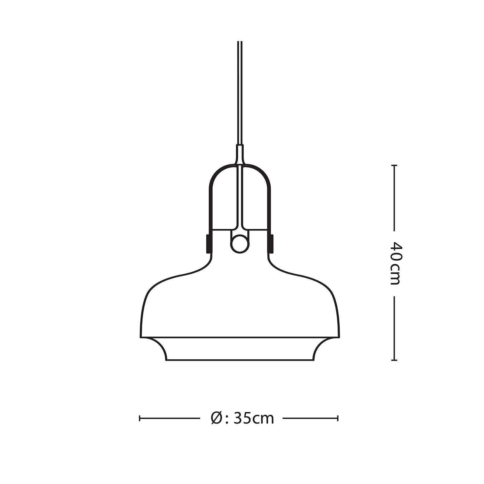 &Tradition Copenhagen SC7 Pendant 哥本哈根系列 圓潤吊燈 - 中尺寸 35 cm