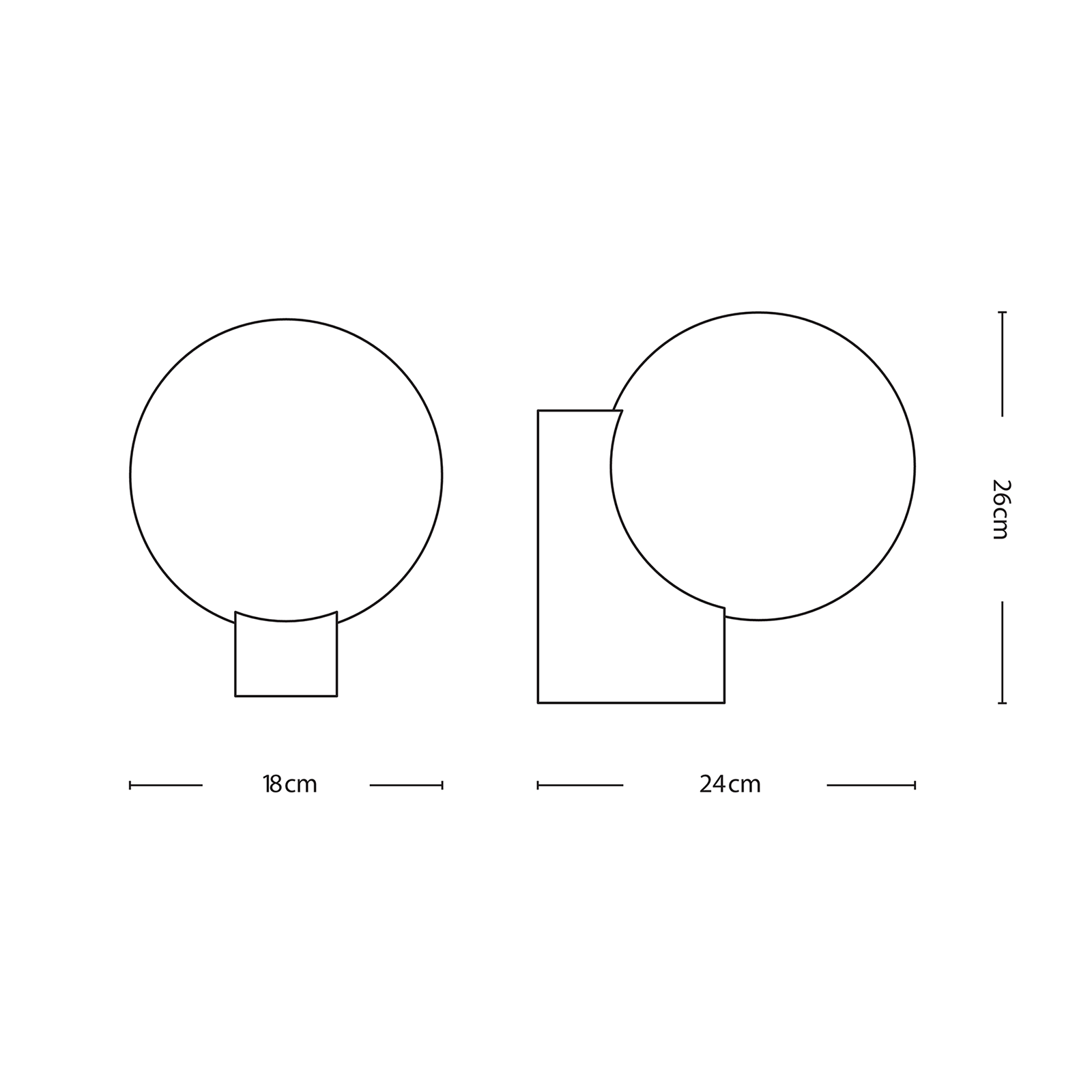 &Tradition Journey SHY2 Wall Lamp 旅程系列 玻璃圓球壁燈