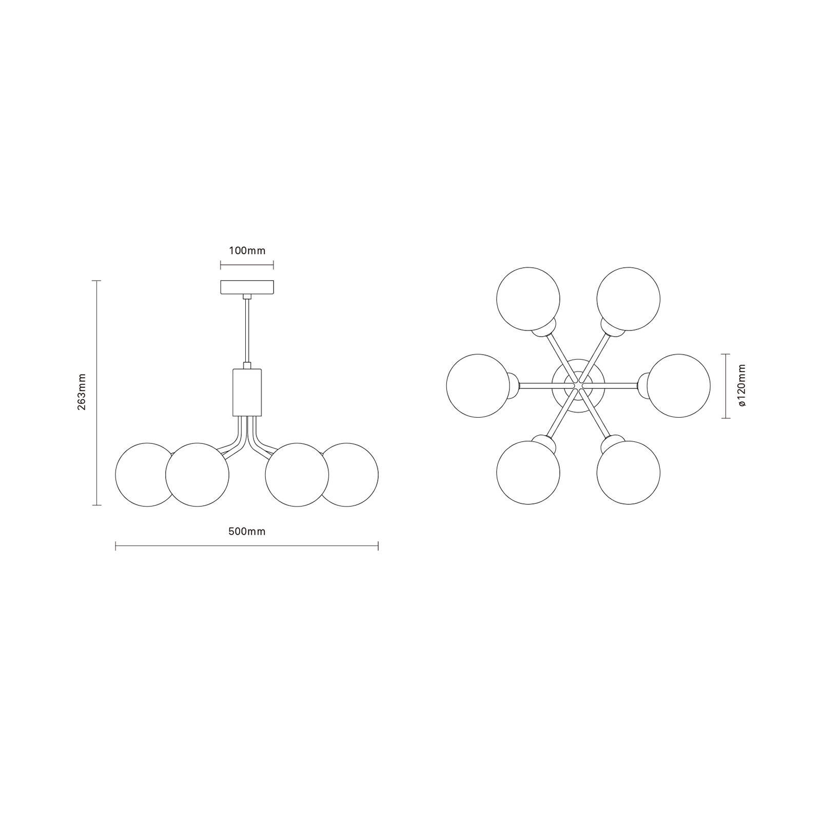 Nuura Apiales 6 Pendant Lamp 彼亞斯系列 吊燈 - 六燈款