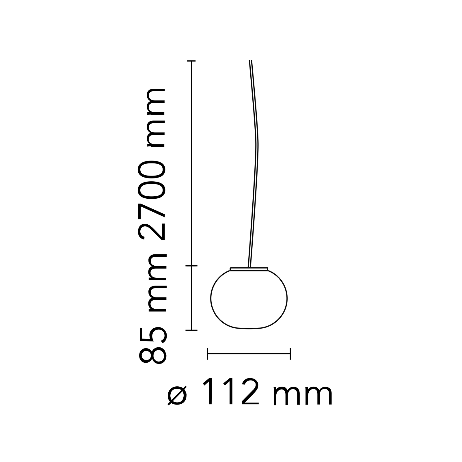 Flos Mini Glo-Ball S Suspension 霧白雪球系列 玻璃吊燈 - 迷你款