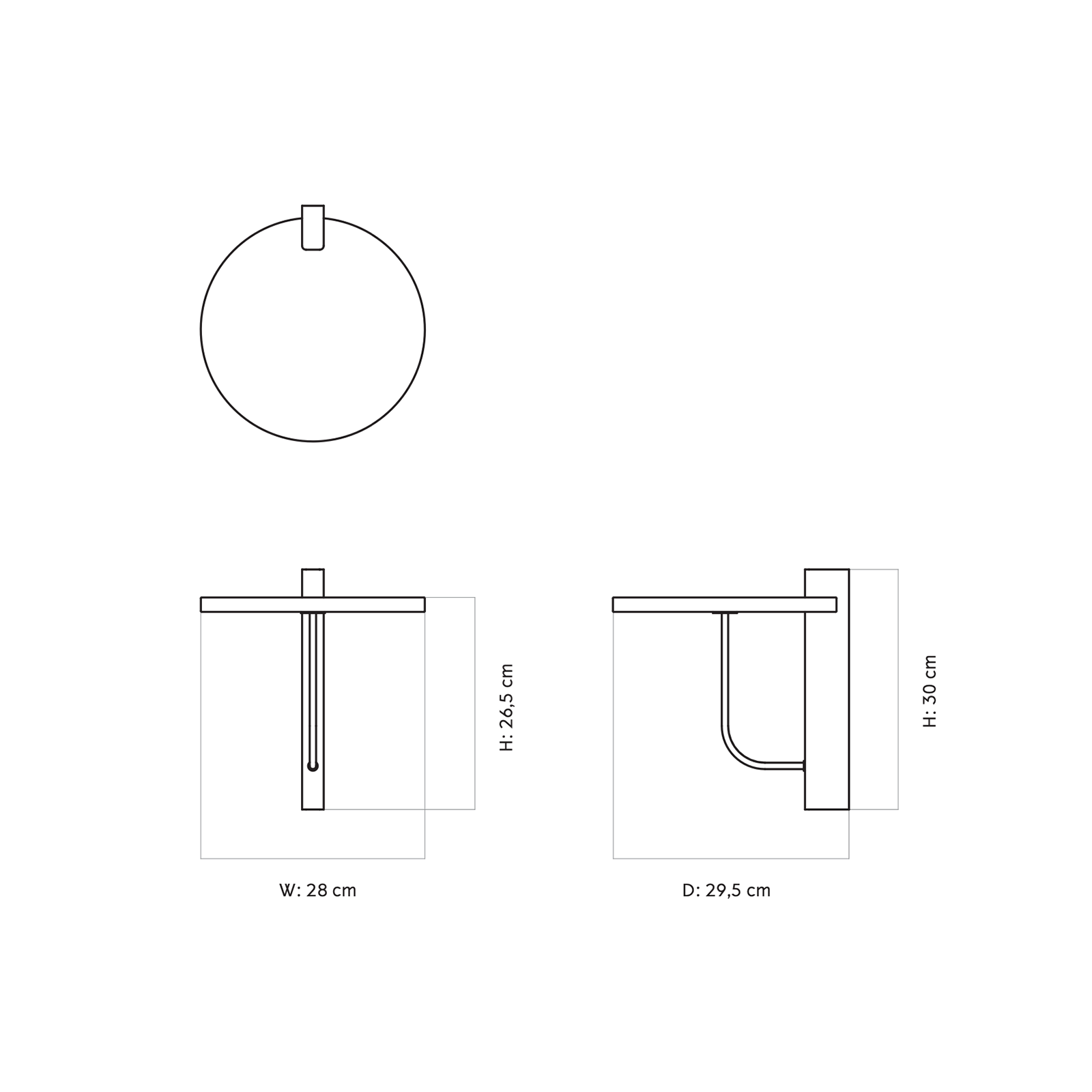 Audo Corbel Shelf 科貝爾系列 大理石 固定式邊桌 / 床邊桌 28cm