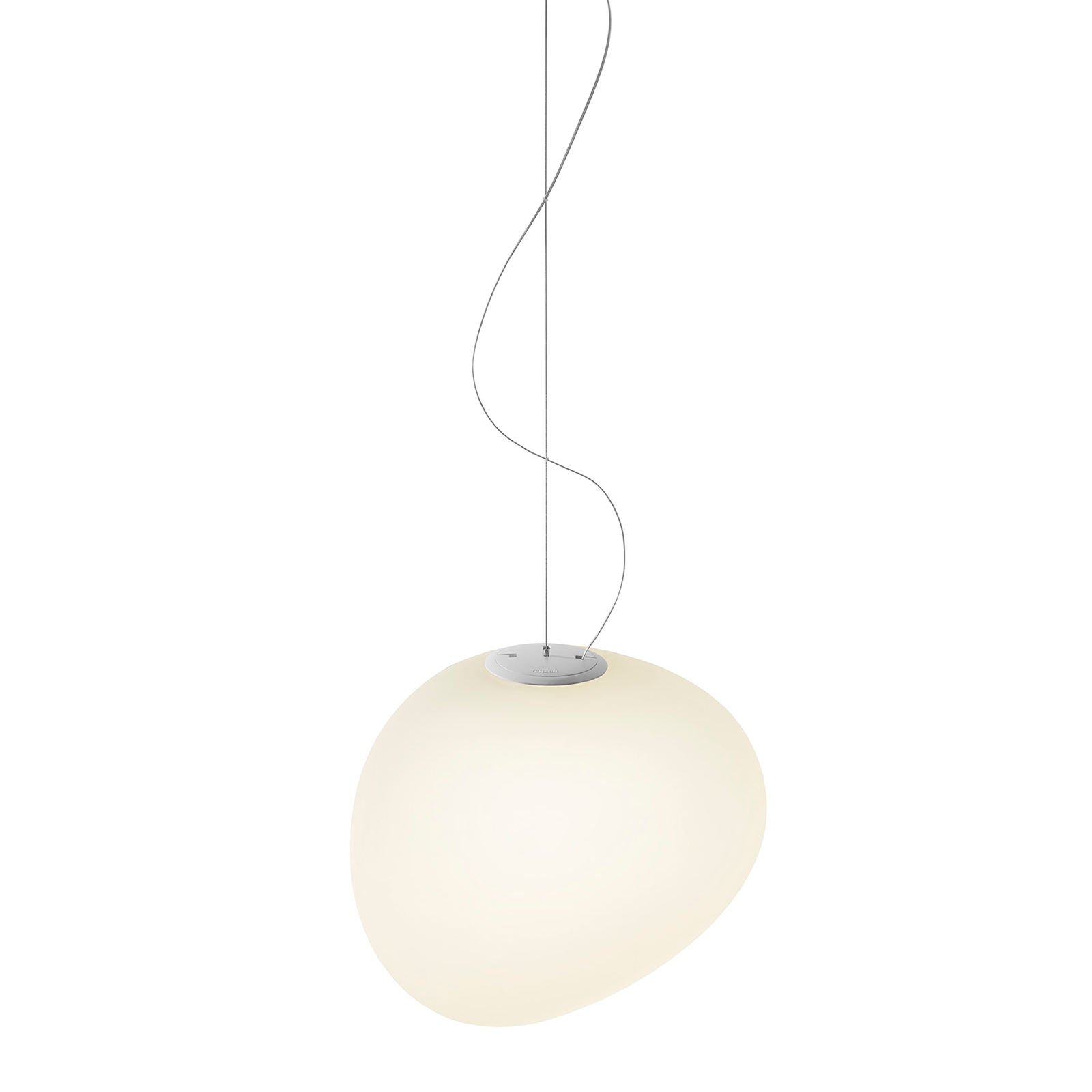 Foscarini Gregg Suspension Lamp in Midi 重生系列 霧白玻璃吊燈 - 中小尺寸 21 cm