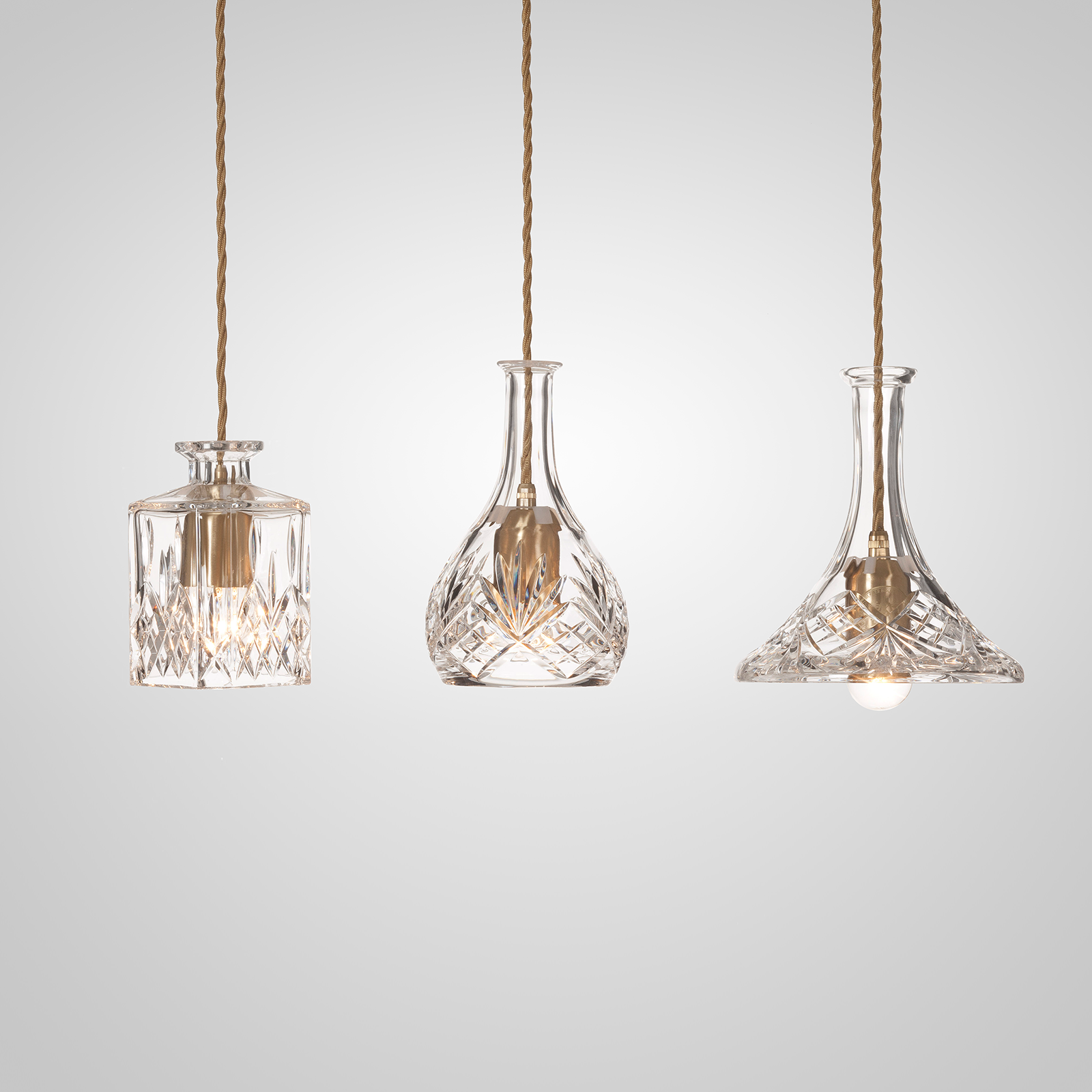 Lee Broom Tulip Decanterlight Pendant Light 20cm 晶漾系列 網紋切割造型吊燈 - 鬱金香款