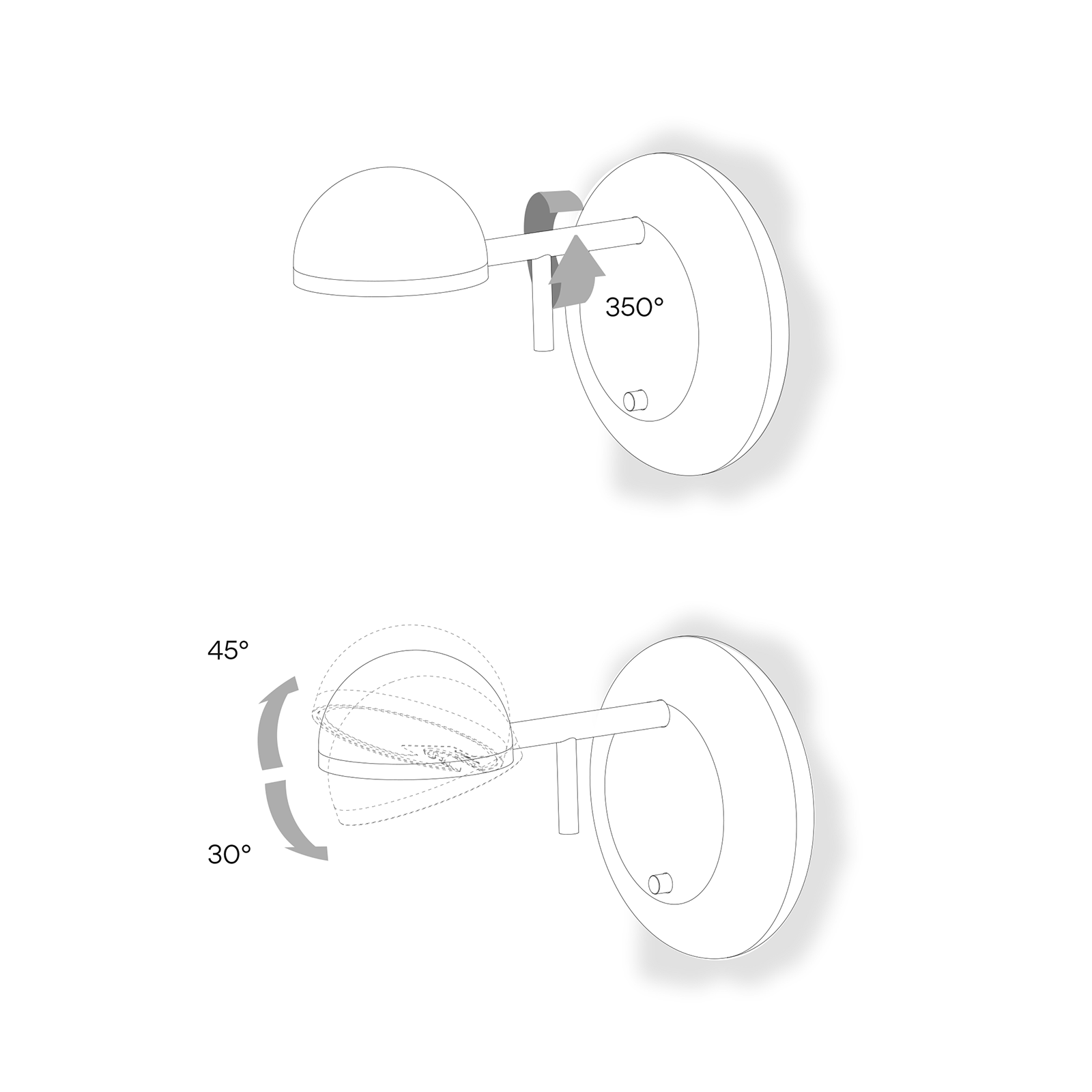 Vibia Pin 1675 LED Wall Lamp 別針系列 金屬壁燈