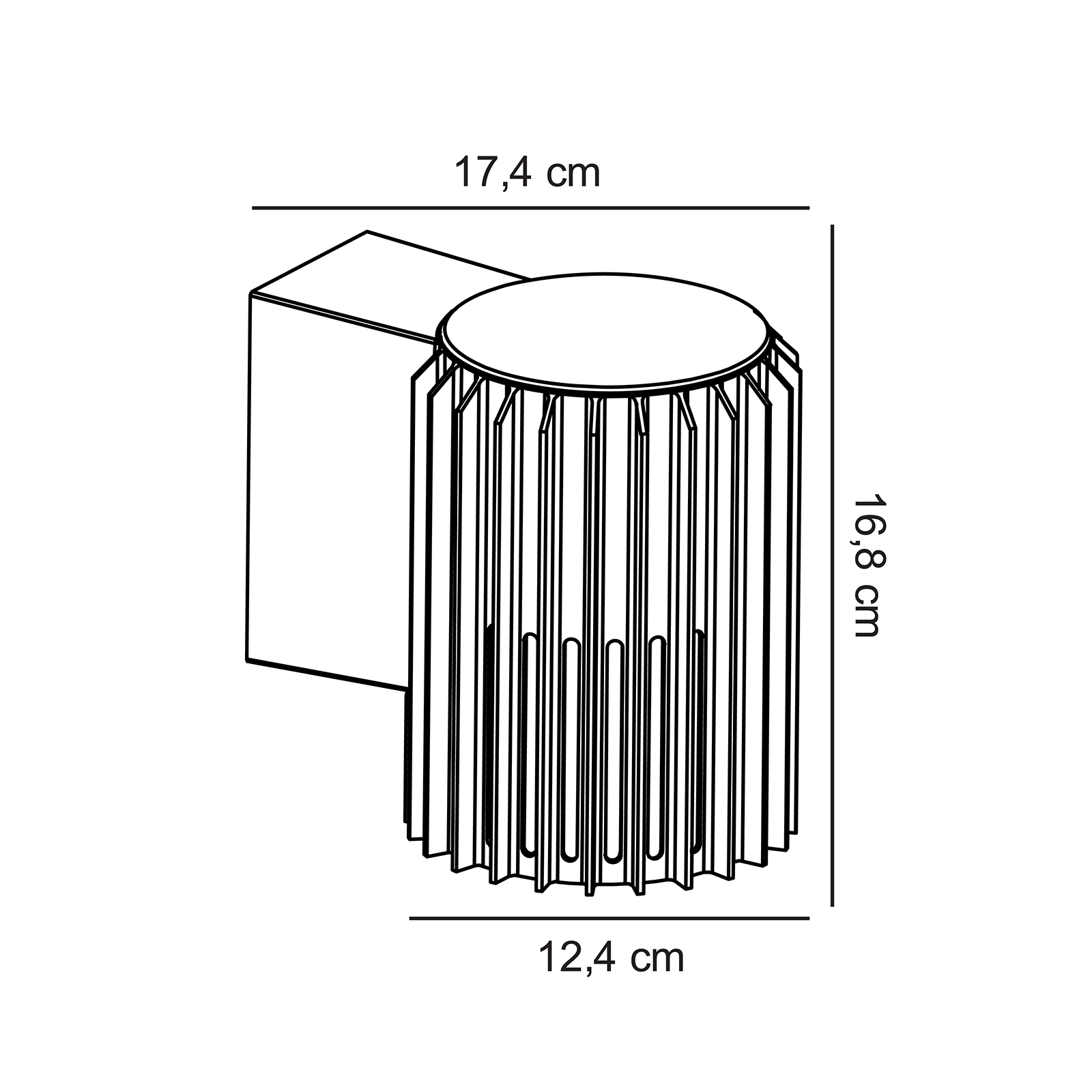 Nordlux Aludra Wall Lamp IP54 疊影系列 耐海風 金屬壁燈 - 單燈款