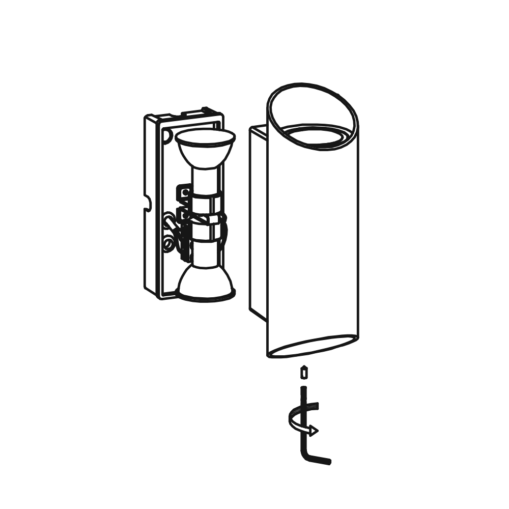Nordlux Nico Round 22 Outdoor Wall Lamp IP54 尼克系列 戶外雙向光束壁燈 - 圓柱款