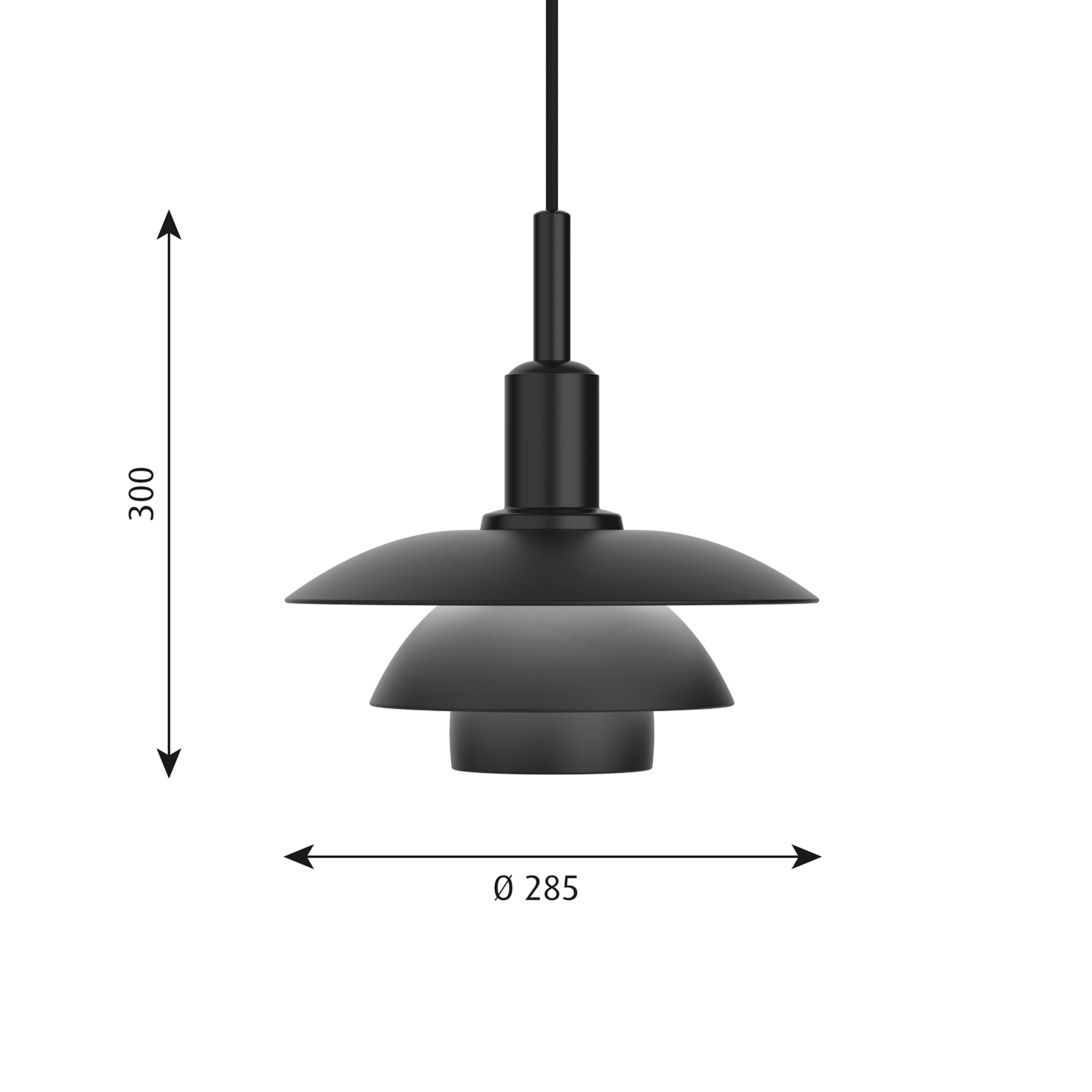 Louis Poulsen PH 3/3 Suspension Lamp 保羅漢寧森系列 貝殼造型 三層次吊燈 28.5 cm