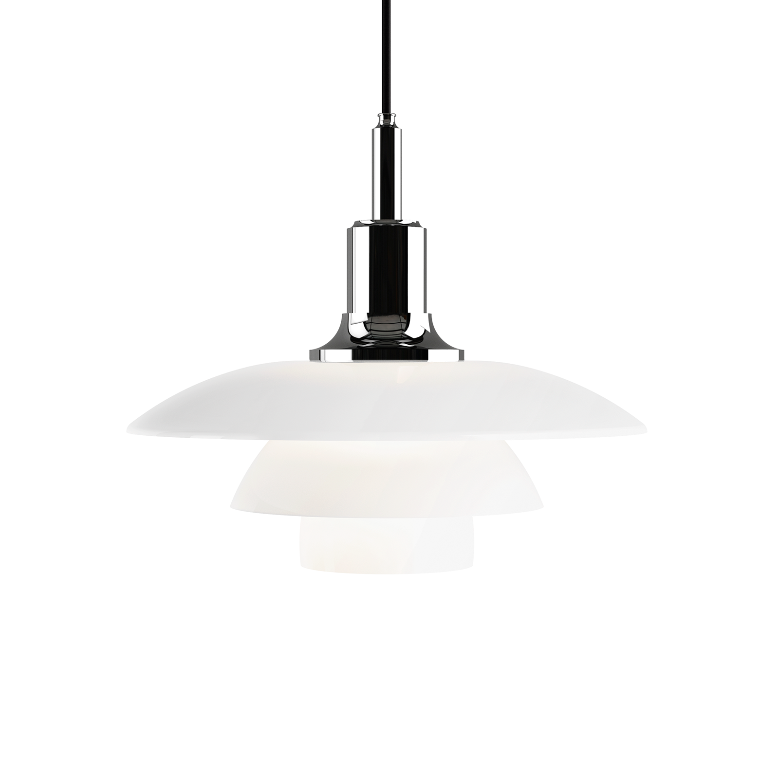 Louis Poulsen PH 3½-3 Glass Pendant Lamp 保羅漢寧森系列 玻璃貝殼 三層次吊燈 33 cm