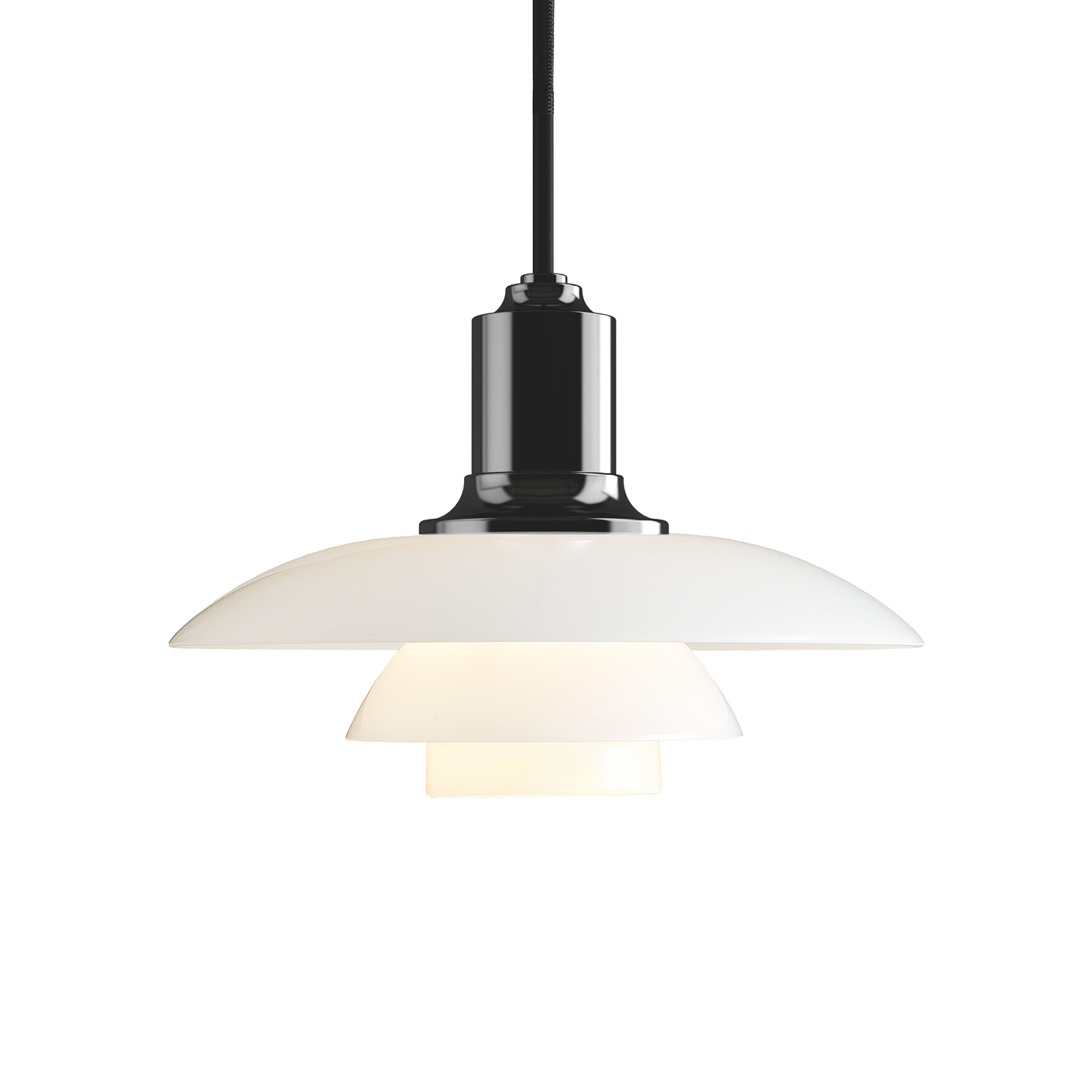 Louis Poulsen PH 2/1 Glass Pendant Lamp 保羅漢寧森系列 玻璃貝殼 三層次吊燈 20 cm