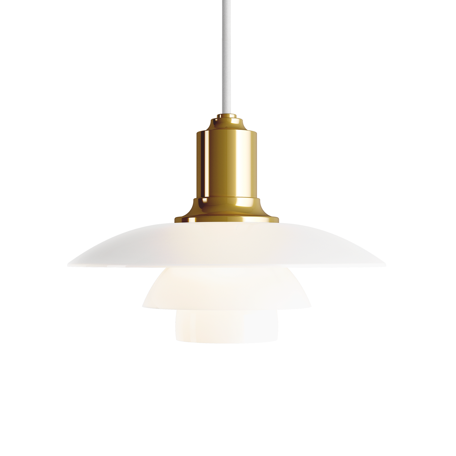 Louis Poulsen PH 2/1 Glass Pendant Lamp 保羅漢寧森系列 玻璃貝殼 三層次吊燈 20 cm