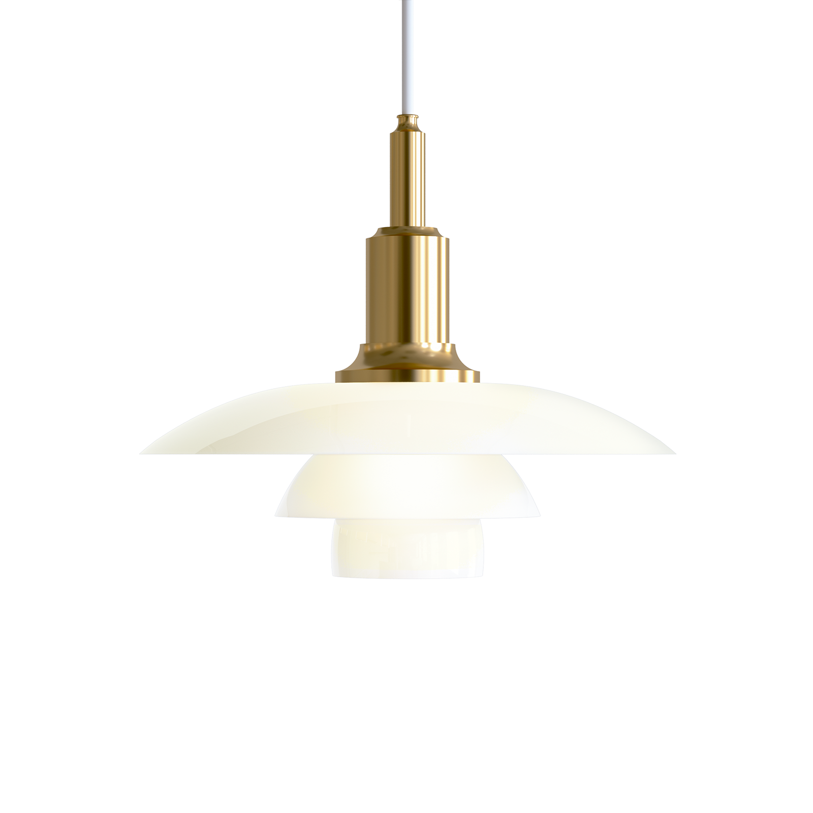 Louis Poulsen PH 3/2 Glass Pendant Lamp 保羅漢寧森系列 玻璃貝殼 三層次吊燈 29 cm