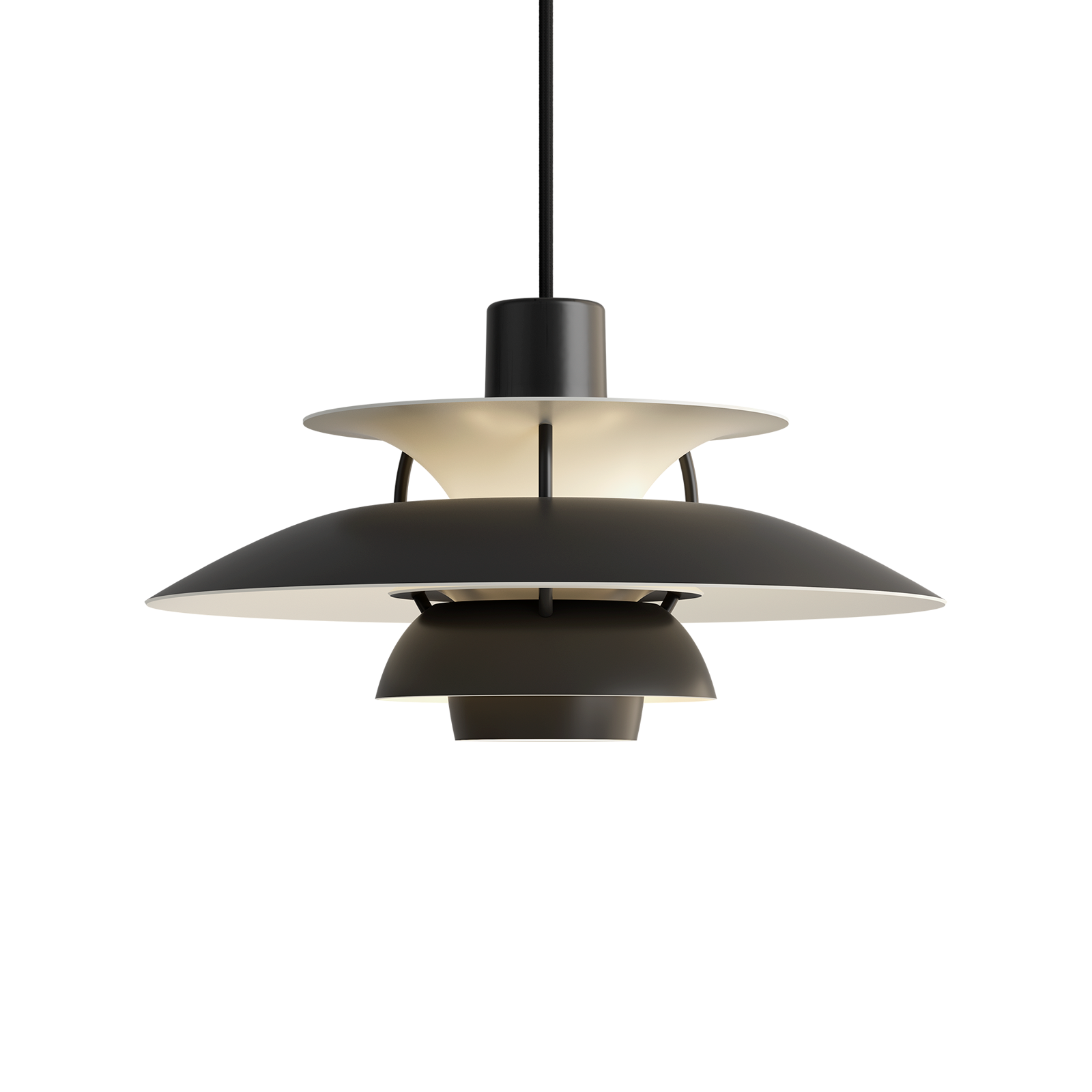 Louis Poulsen PH 5 Mini Suspension Lamp in Monochrome Colour 保羅漢寧森系列 四層次吊燈 小尺寸 - 純色系列 30 cm