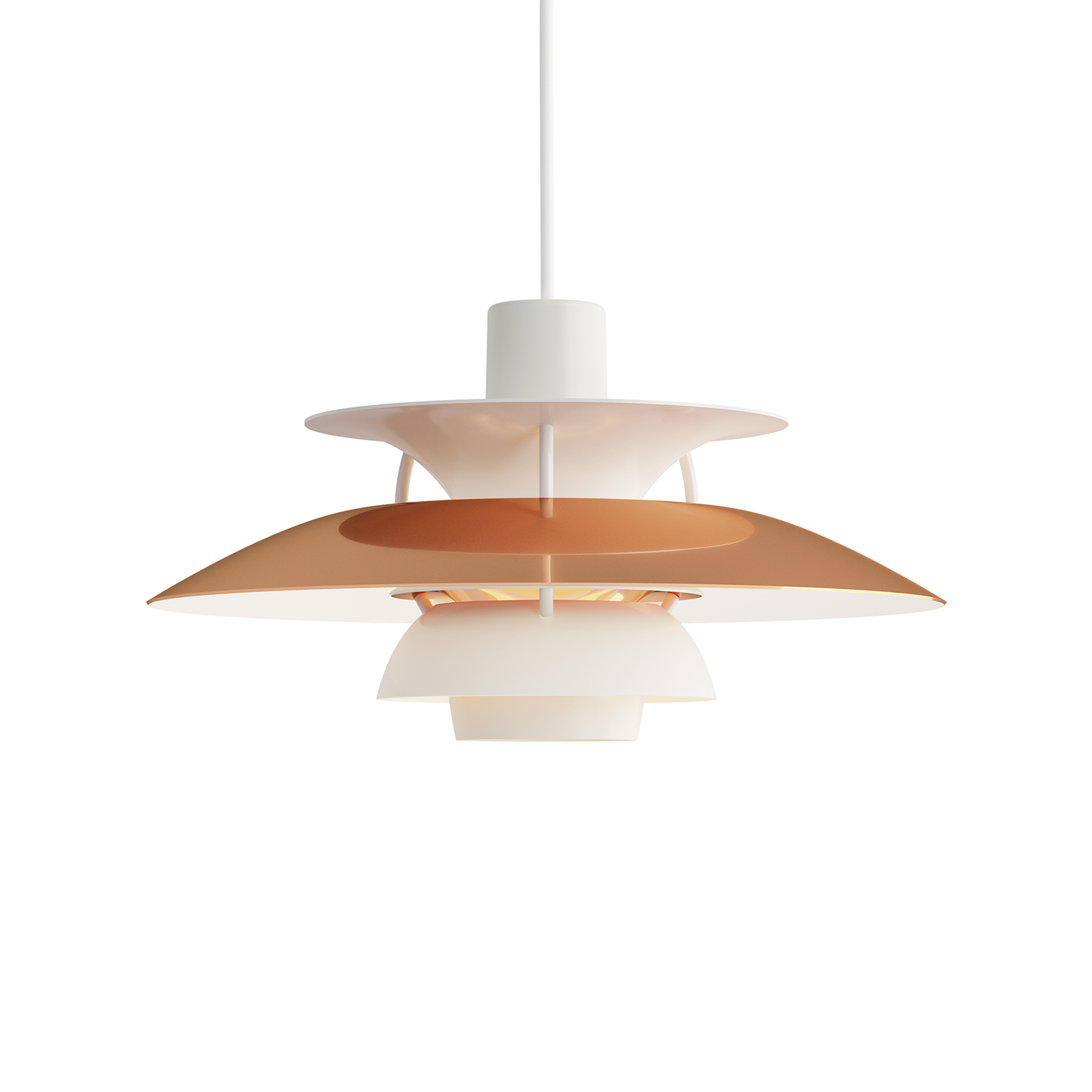 Louis Poulsen PH 5 Mini Suspension Lamp in Copper, Brass 保羅漢寧森系列 四層次吊燈 小尺寸 - 紅銅, 黃銅特殊款 30 cm
