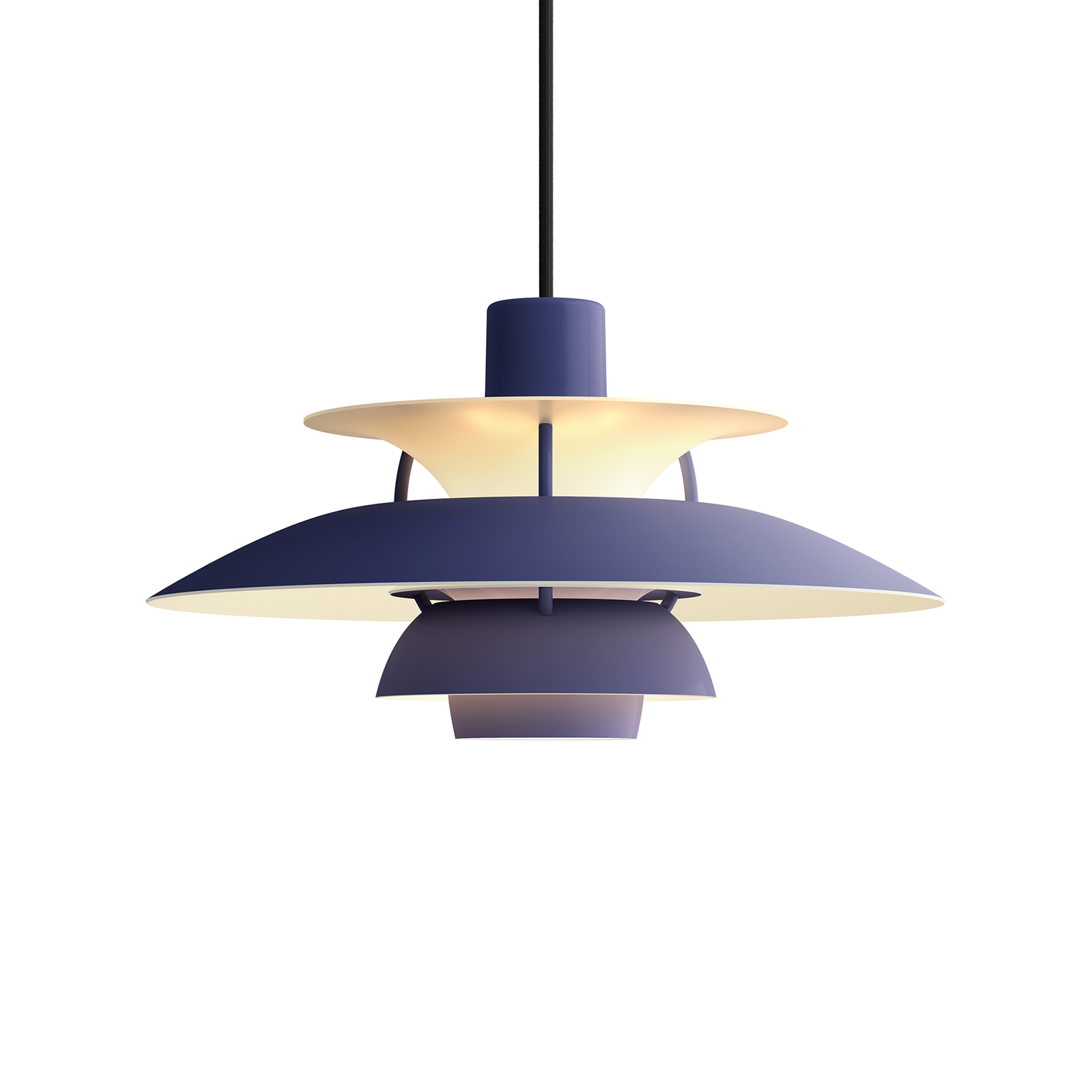 Louis Poulsen PH 5 Mini Suspension Lamp in Monochrome Colour 保羅漢寧森系列 四層次吊燈 小尺寸 - 純色系列 30 cm