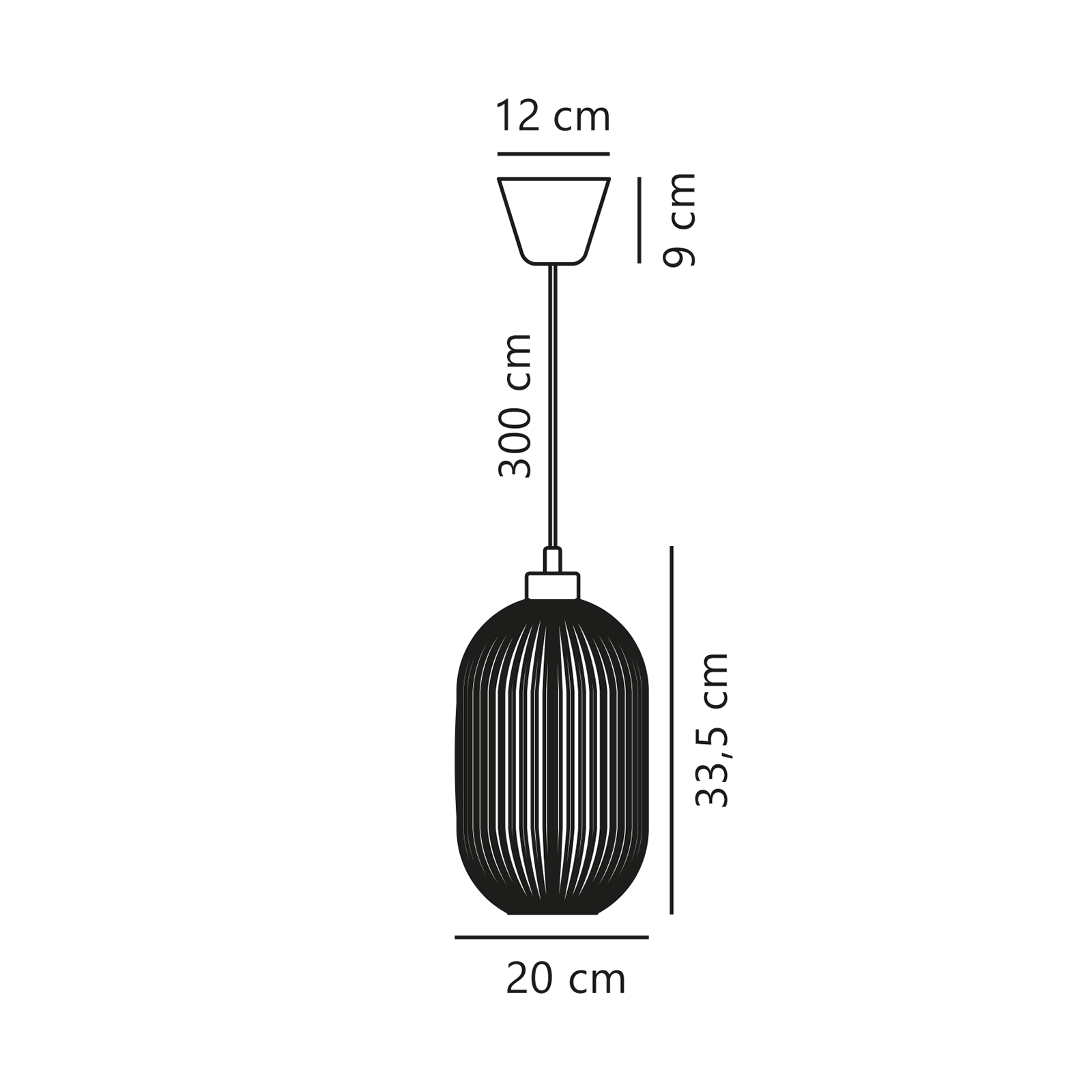 Nordlux Milford 20 Pendant 柔褶系列 玻璃吊燈 20 cm