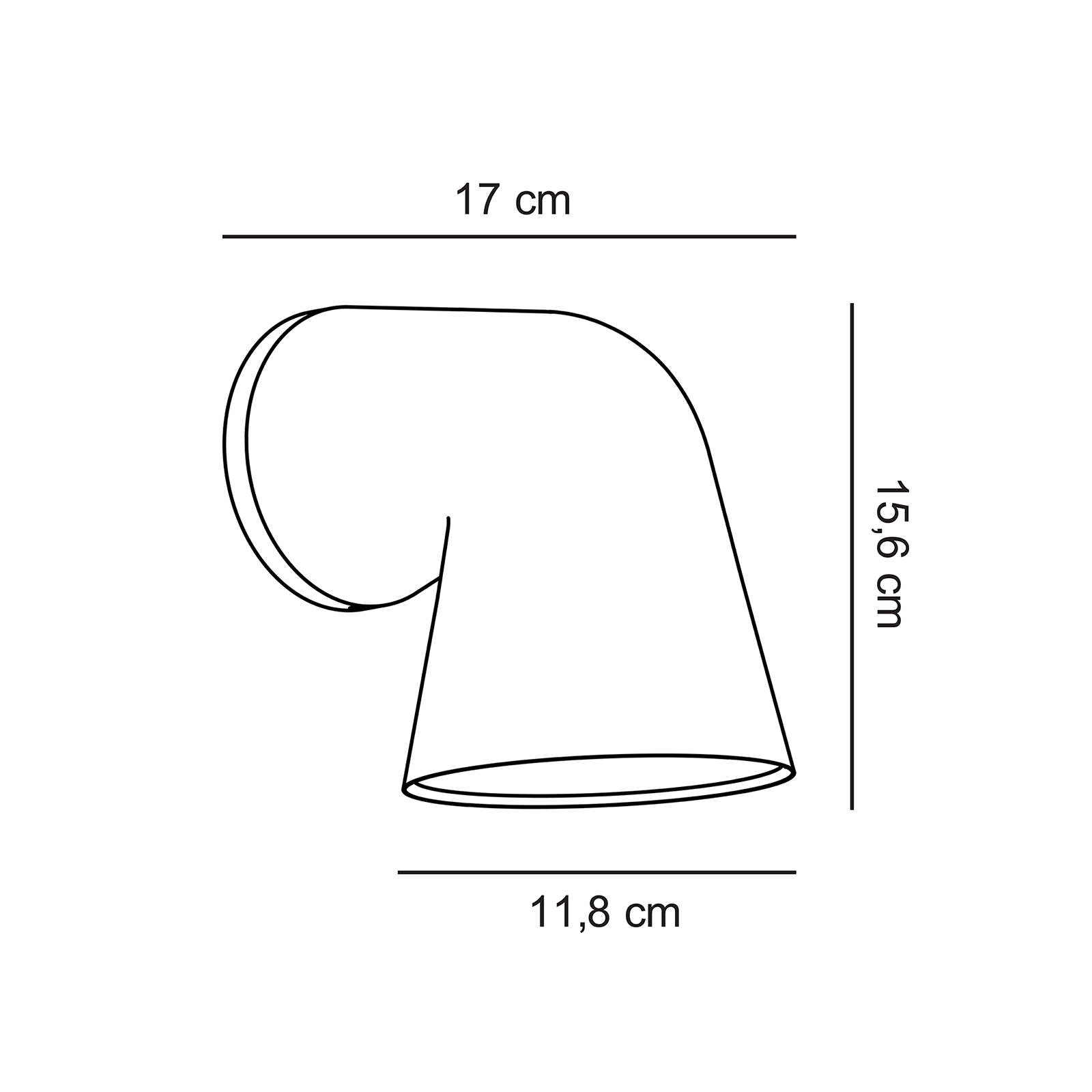 Nordlux Front Single Wall Lamp IP44 弗朗特系列 金屬錐管壁燈