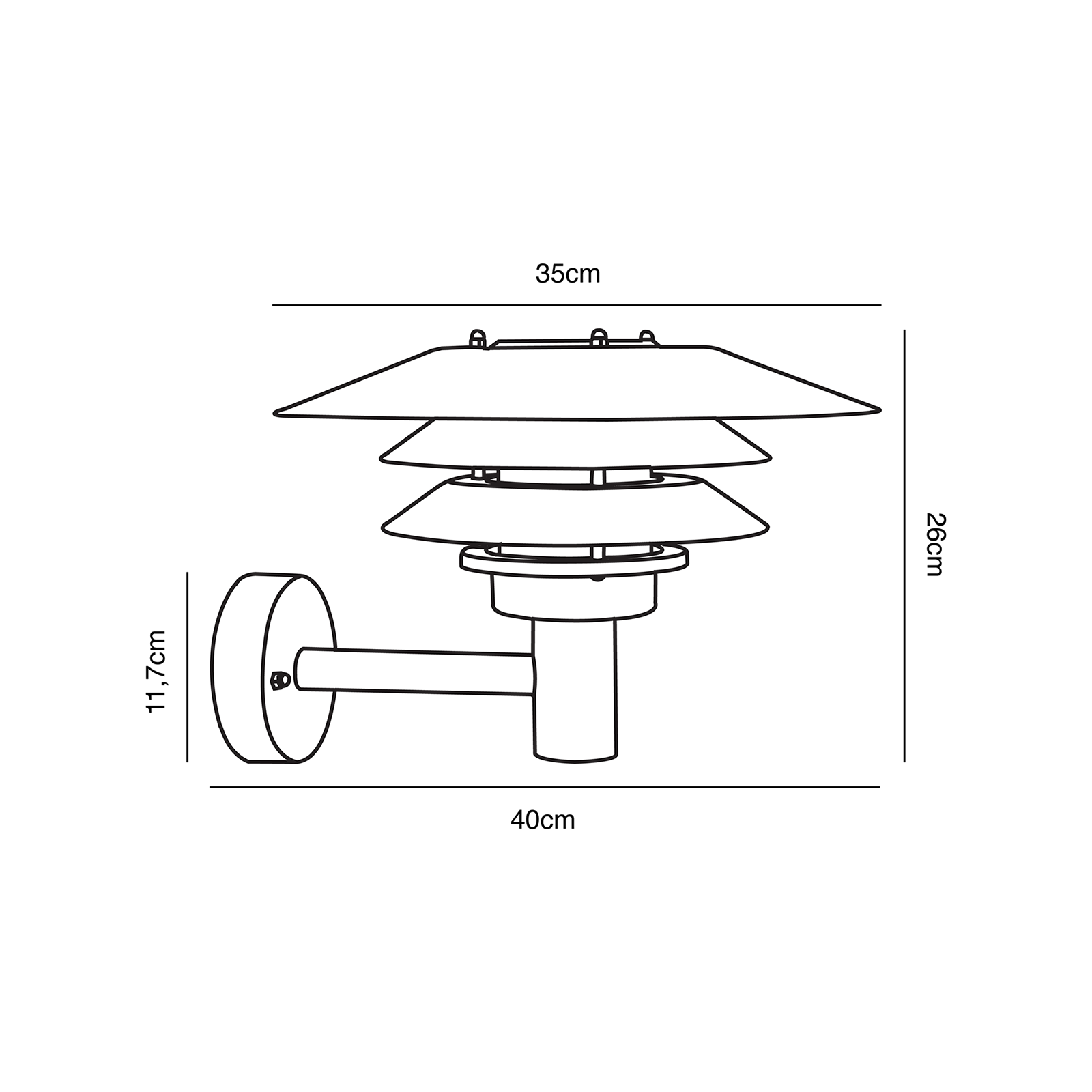 Nordlux Veno Wall Lamp IP54 維諾系列 戶外壁燈