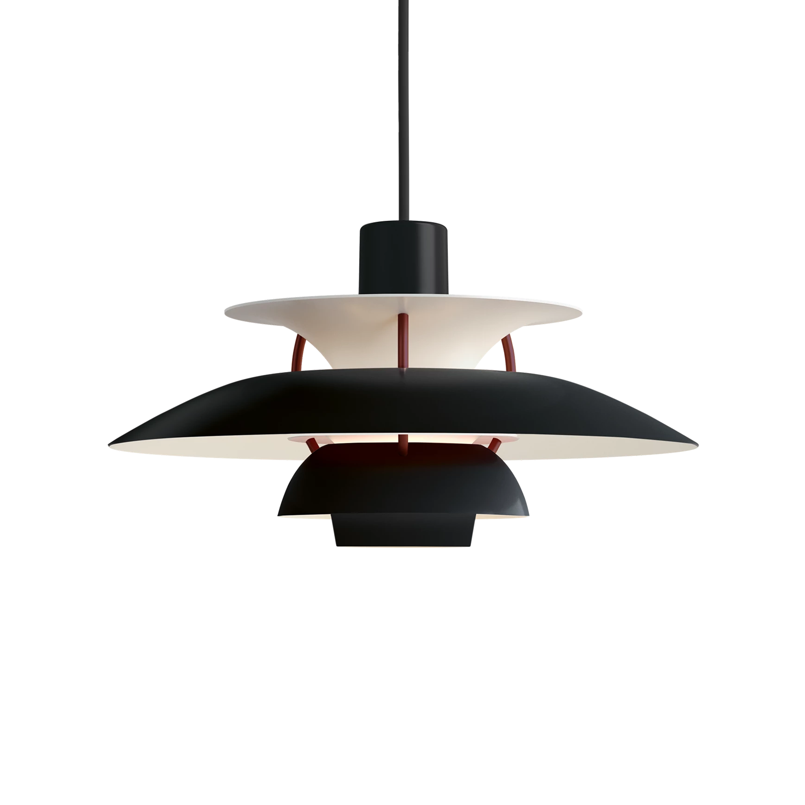 Louis Poulsen PH 5 Mini Black Edition Suspension Lamp 保羅漢寧森系列 PH5 Mini 四層次吊燈 - 2025 黑色限定版 - 小尺寸款 30 cm