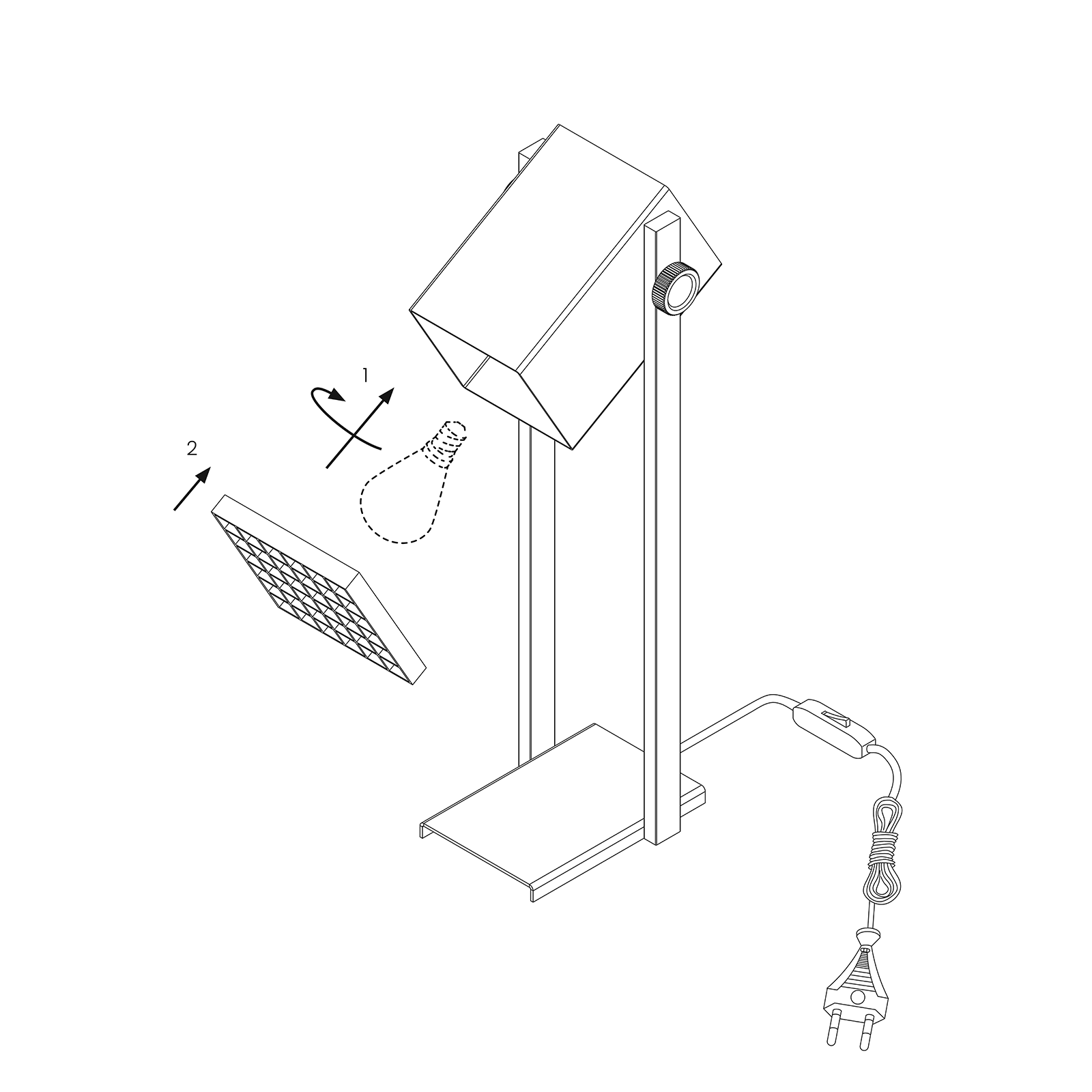 Frandsen BF Quadro Table Lamp 方影系列 金屬桌燈