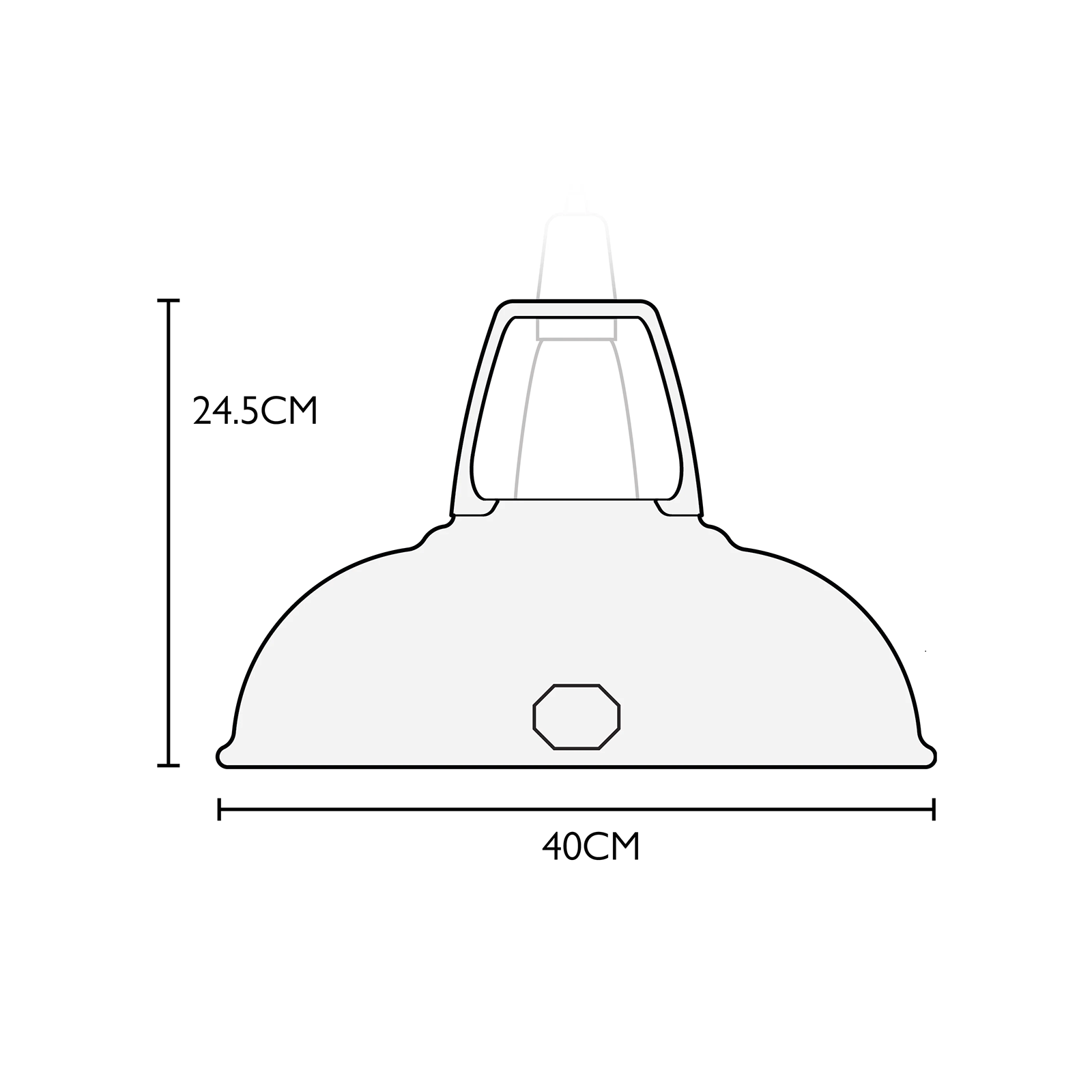 Coolicon Standard Original 1933 Design Pendant Light Large, 1933 英倫工業系列 金屬吊燈 - 大尺寸 40 cm