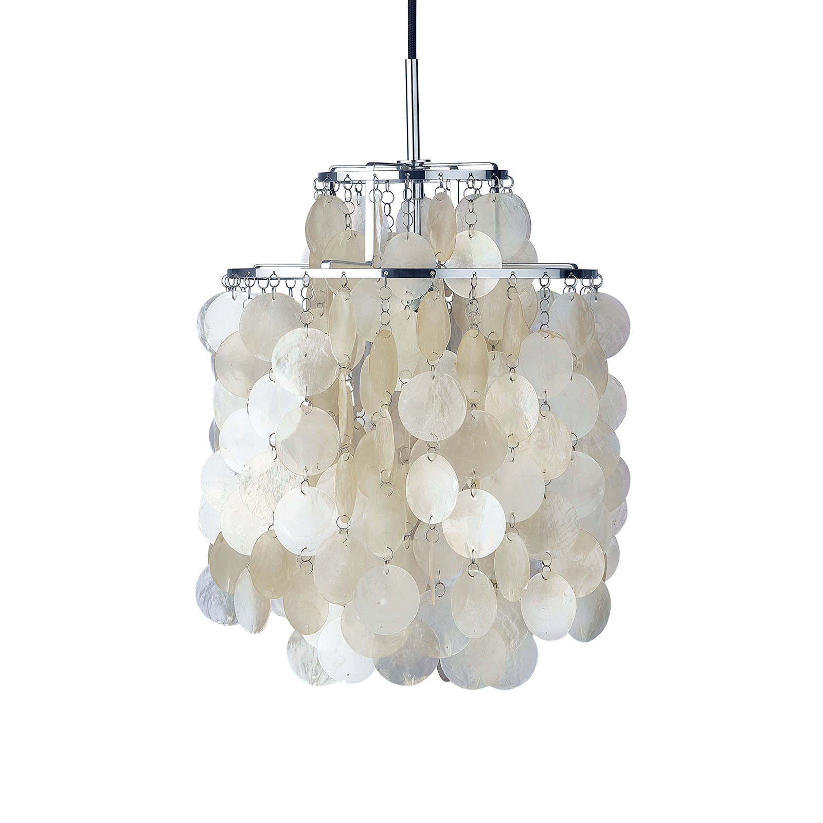Verpan Fun 2DM Suspension Lamp 珍珠母貝 雙環吊燈