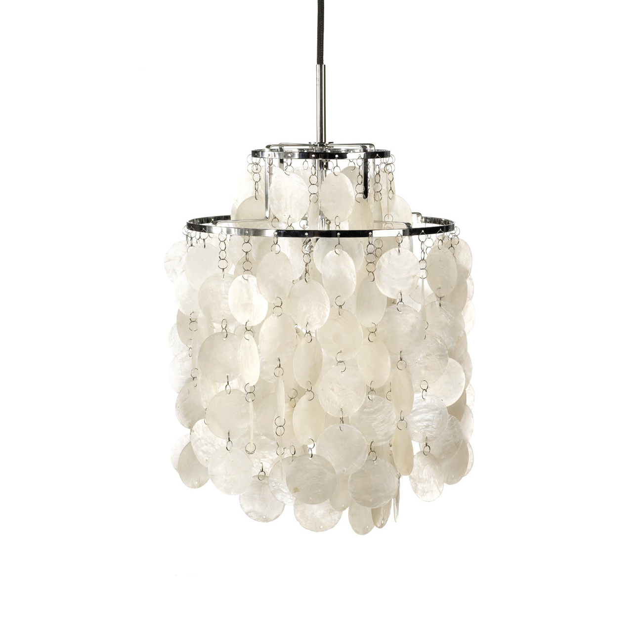 Verpan Fun 2DM Suspension Lamp 珍珠母貝 雙環吊燈