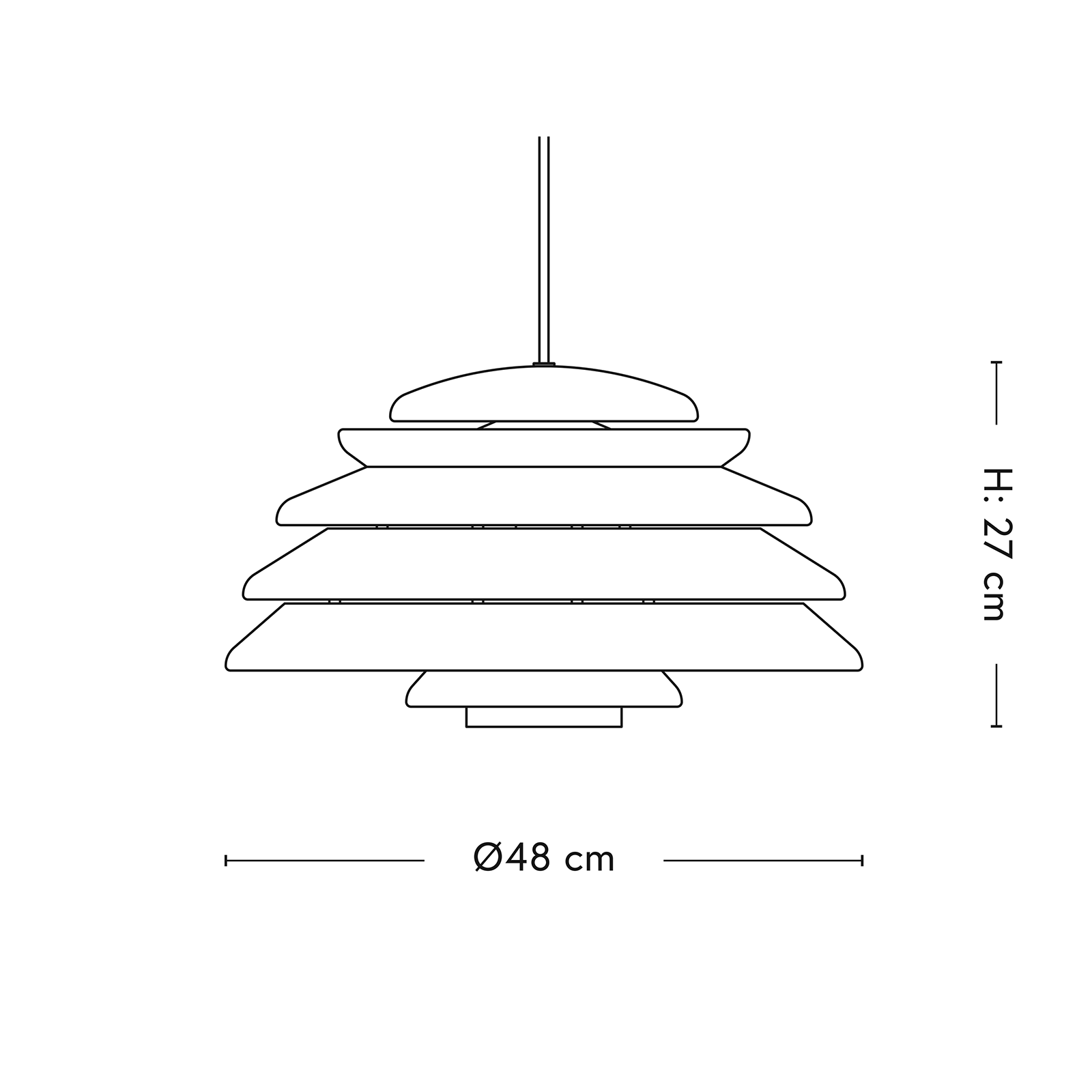 Verpan Hive Pendant 蜂巢系列 金屬吊燈 48 cm