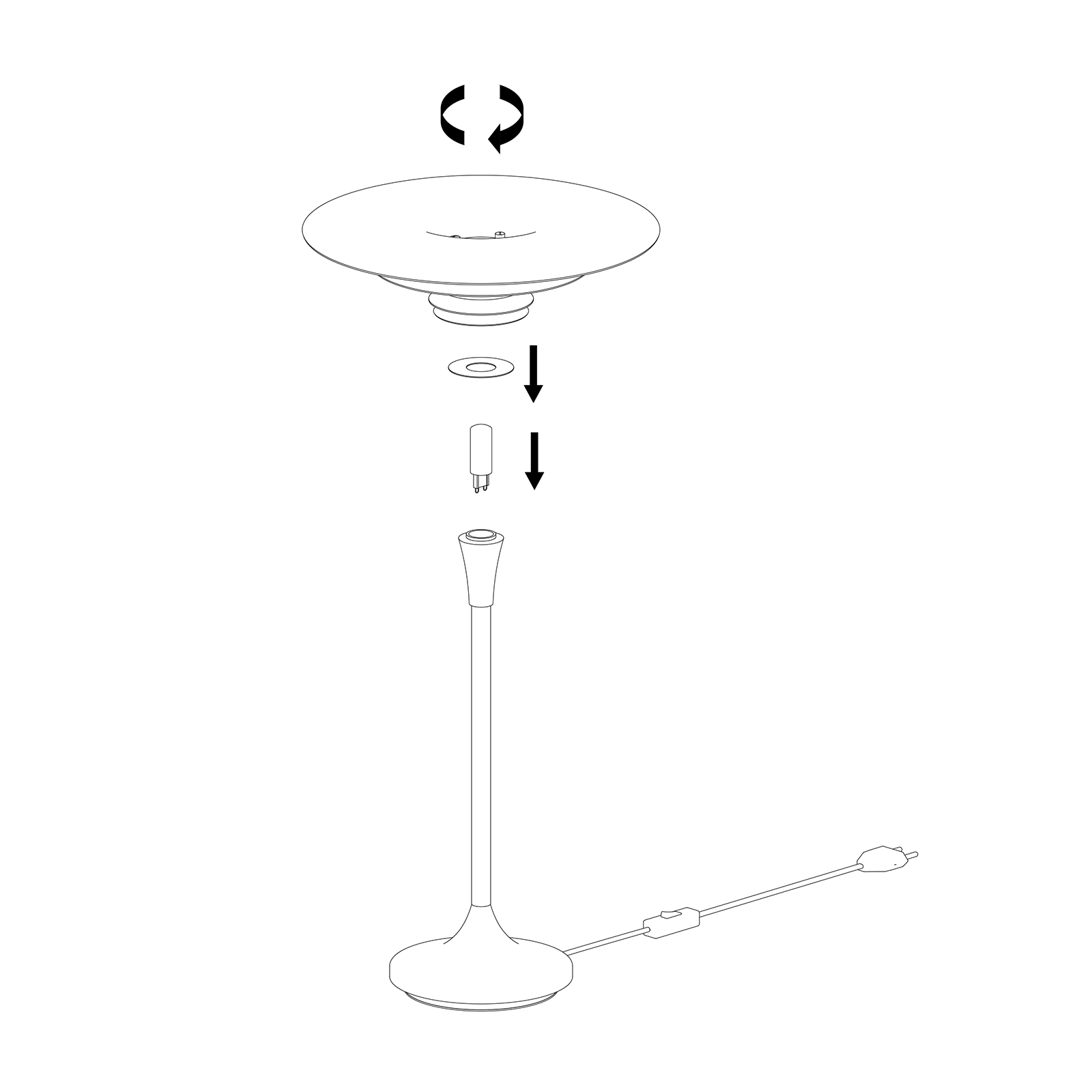 Belid Diablo Table Lamp 暗神系列 多層次 金屬桌燈 - 大尺寸 30 cm