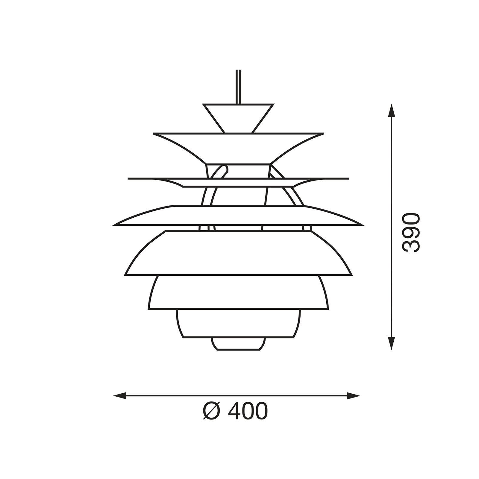 Louis Poulsen PH Snowball Suspension Lamp 雪球 金屬吊燈